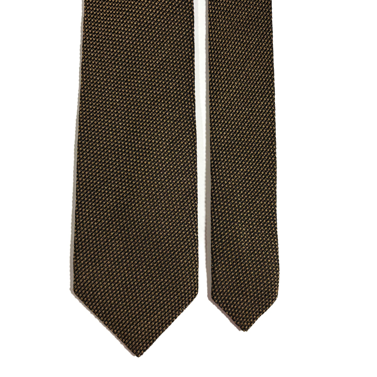 Golden Brown Silk Grenadine Tie (Garza Fina)