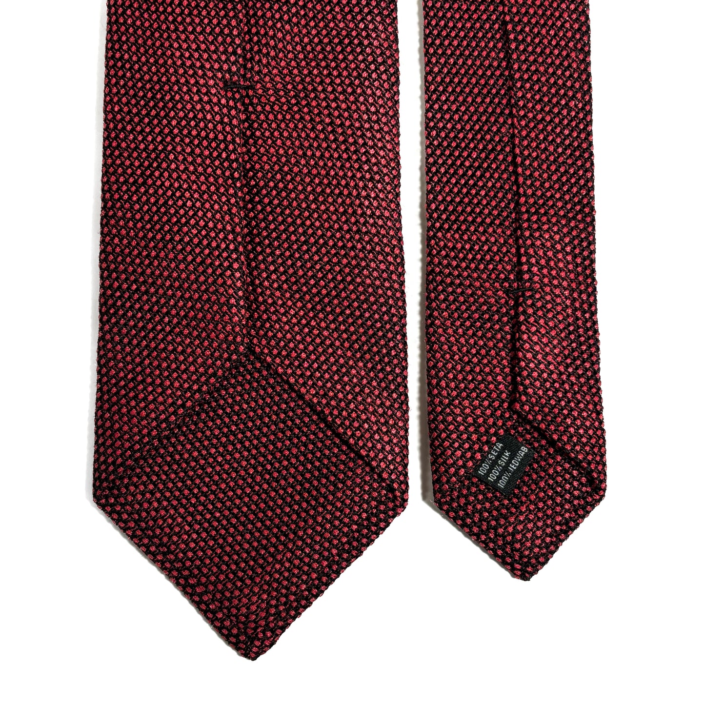 Brick Red Silk Grenadine Tie (Garza Fina)