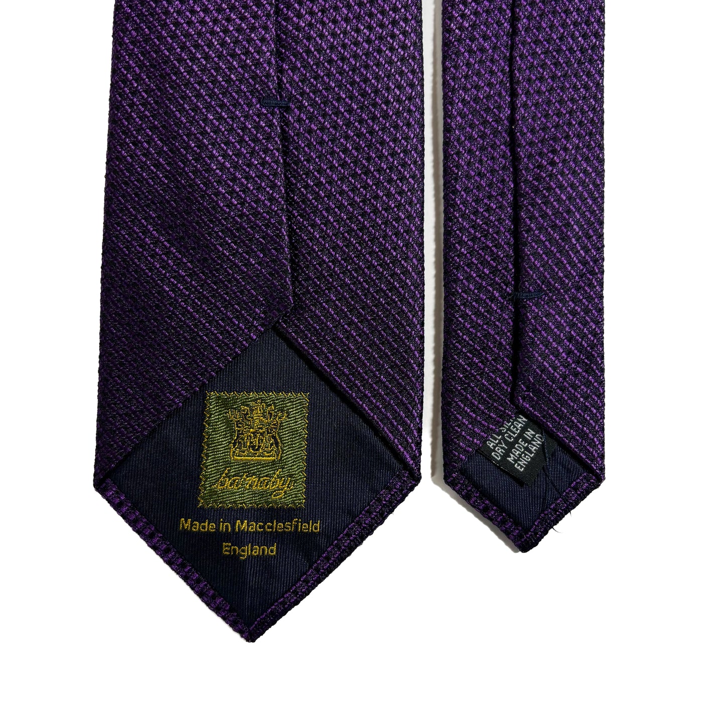 Purple Streaked Silk Grenadine Tie (English Weave)