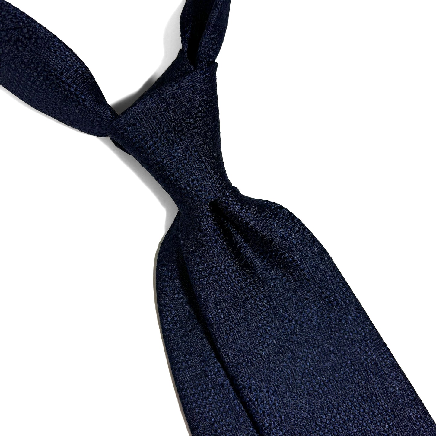 PHOENIX Navy Blue Paisley Silk Grenadine Jacquard Tie