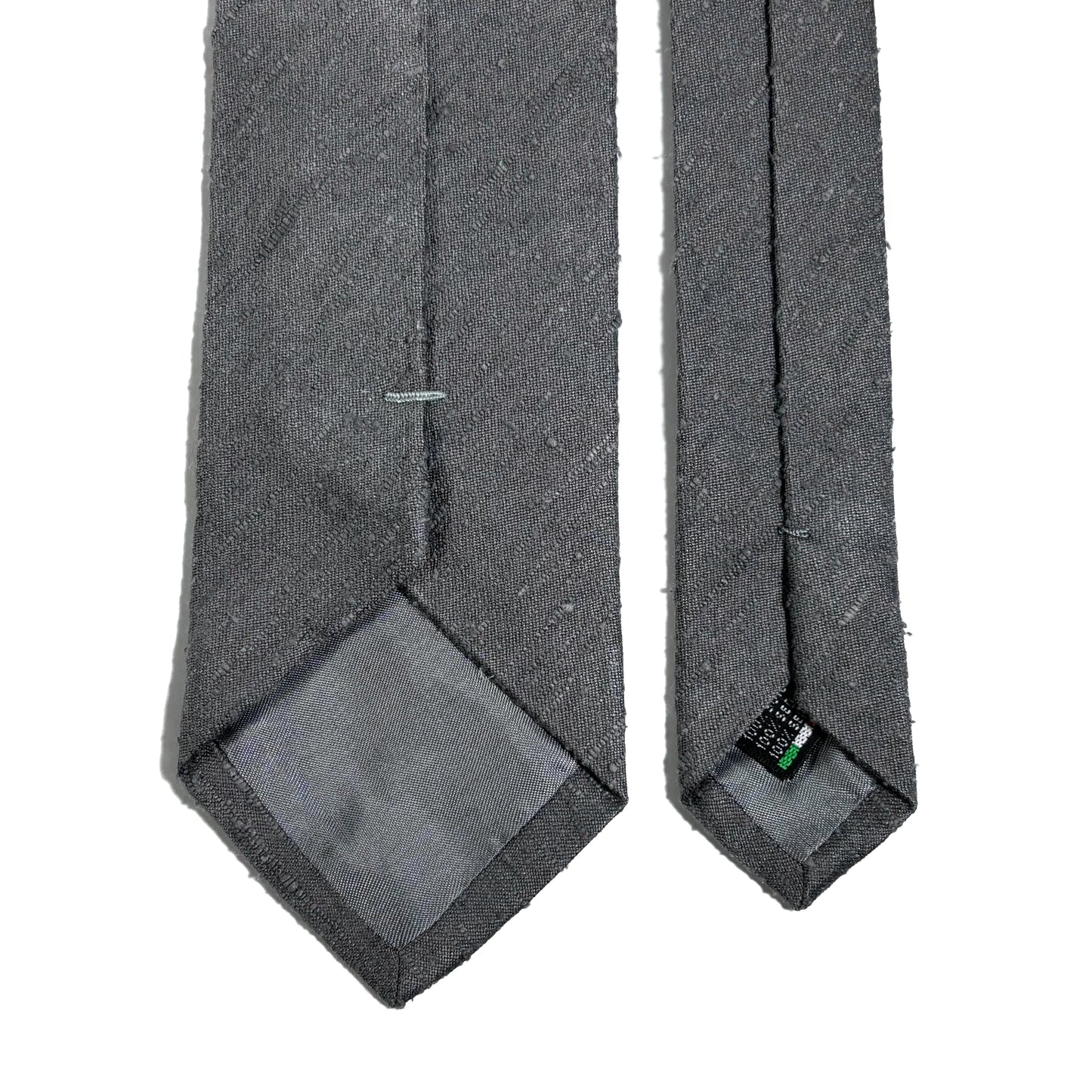 Elephant Gray Silk Shantung Tie