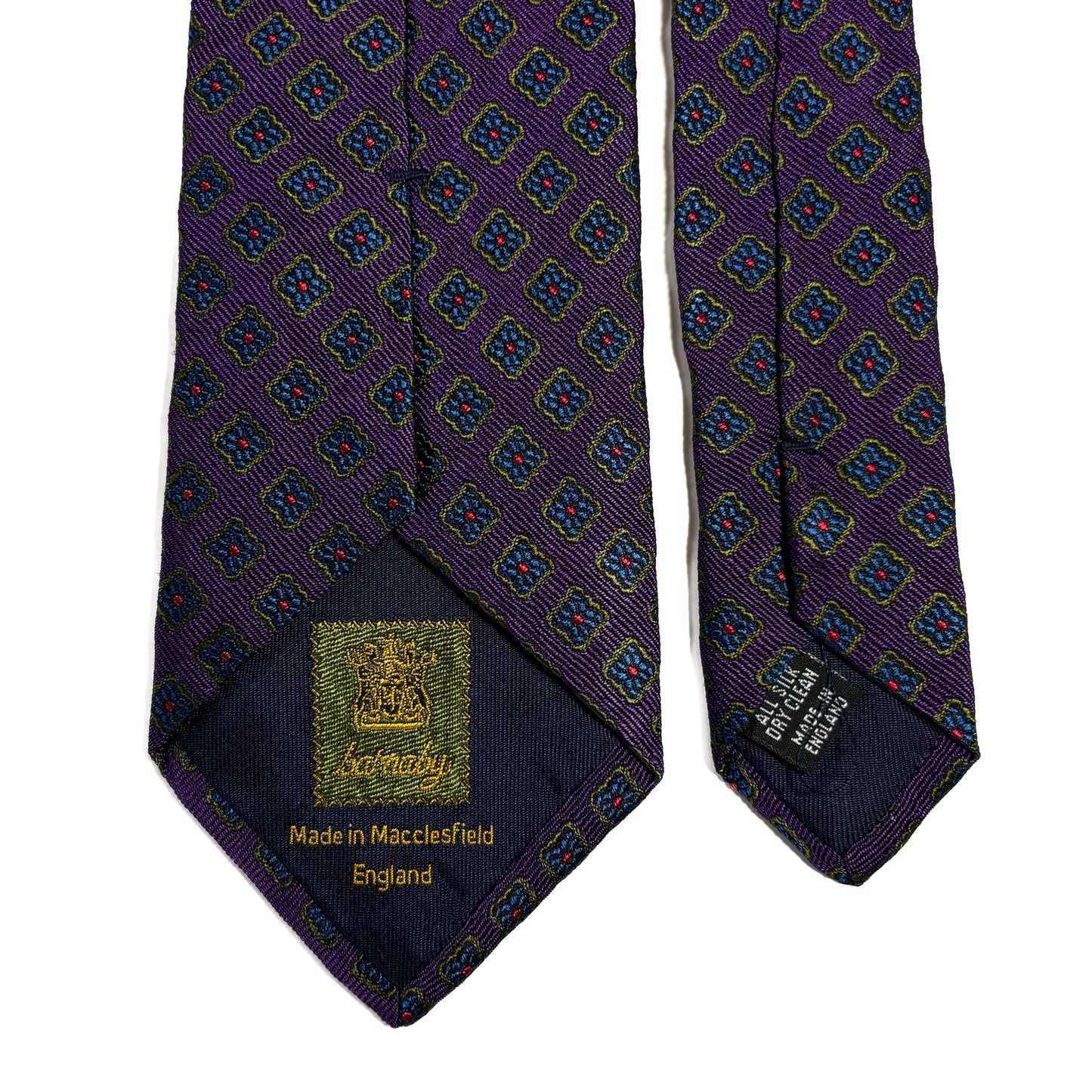 Purple Diamond Silk Jacquard Tie