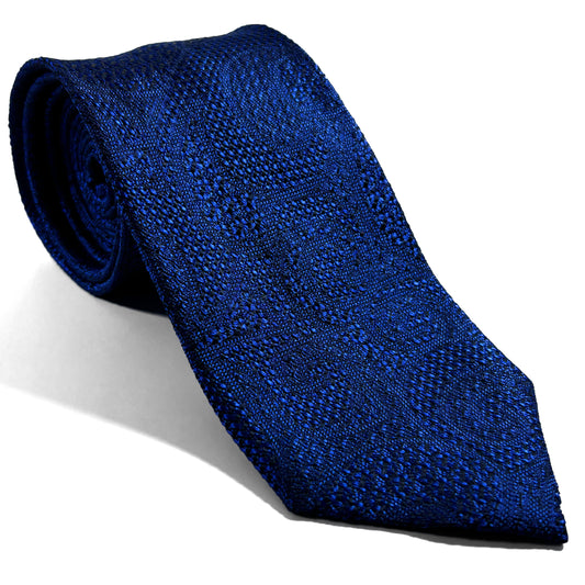 PHOENIX Royal Blue Paisley Silk Grenadine Jacquard Tie
