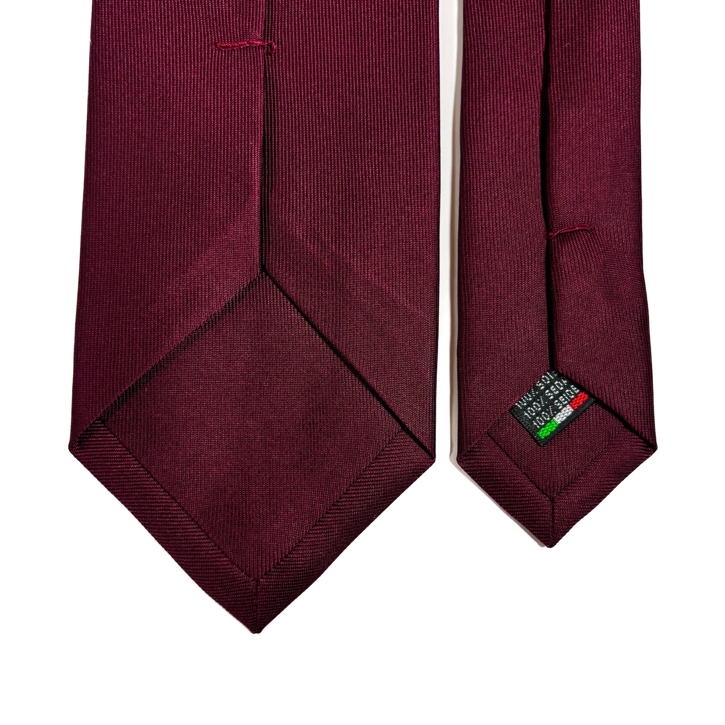 Burgundy English Printed Twill Silk Tie