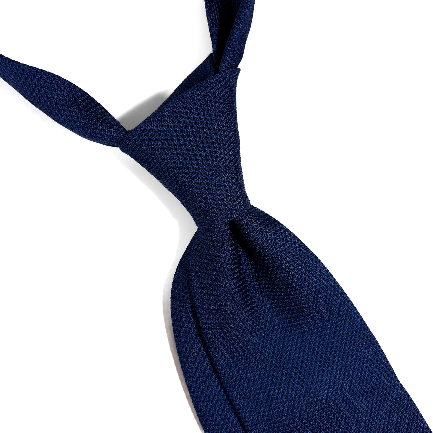 Dark Blue Silk Grenadine Tie (Garza Fina)