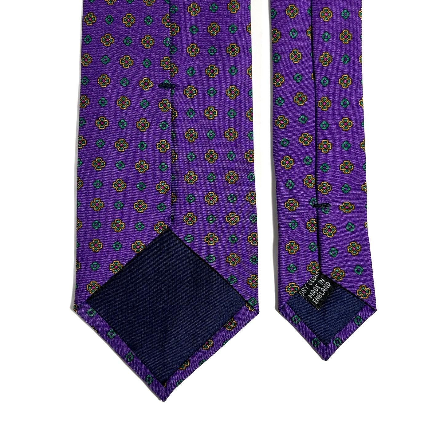 Purple Floral Silk Tie