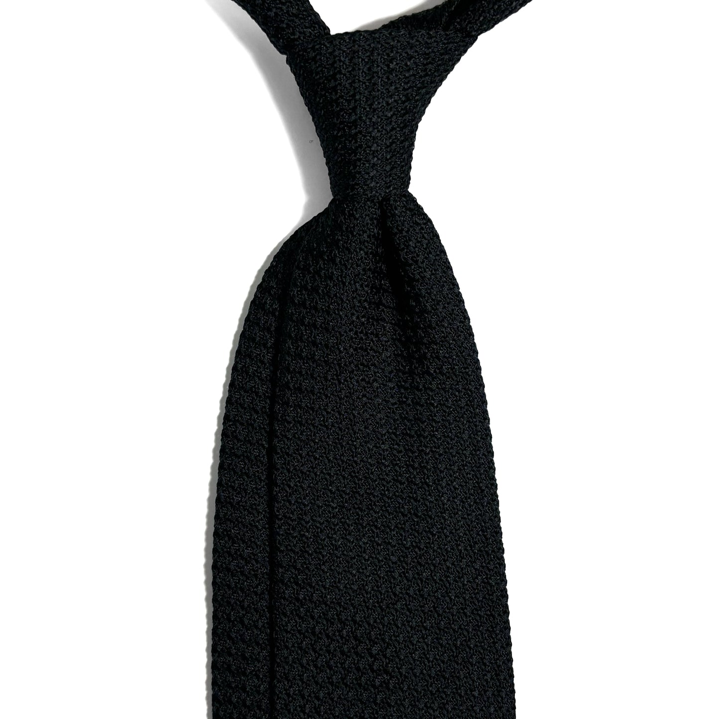Black Silk Grenadine Tie (Garza Grossa)