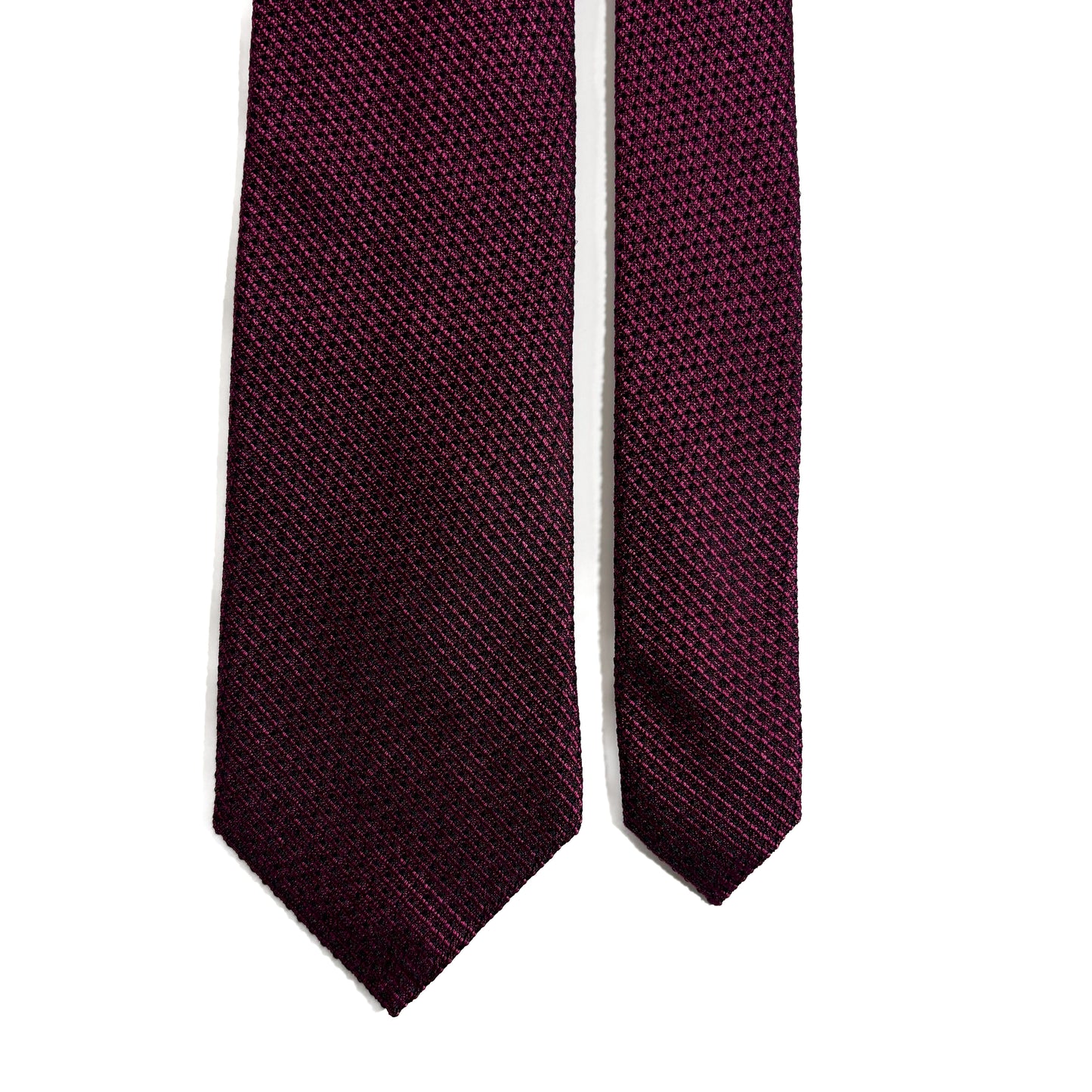 Bordeaux Streaked Silk Grenadine Tie (English Weave)