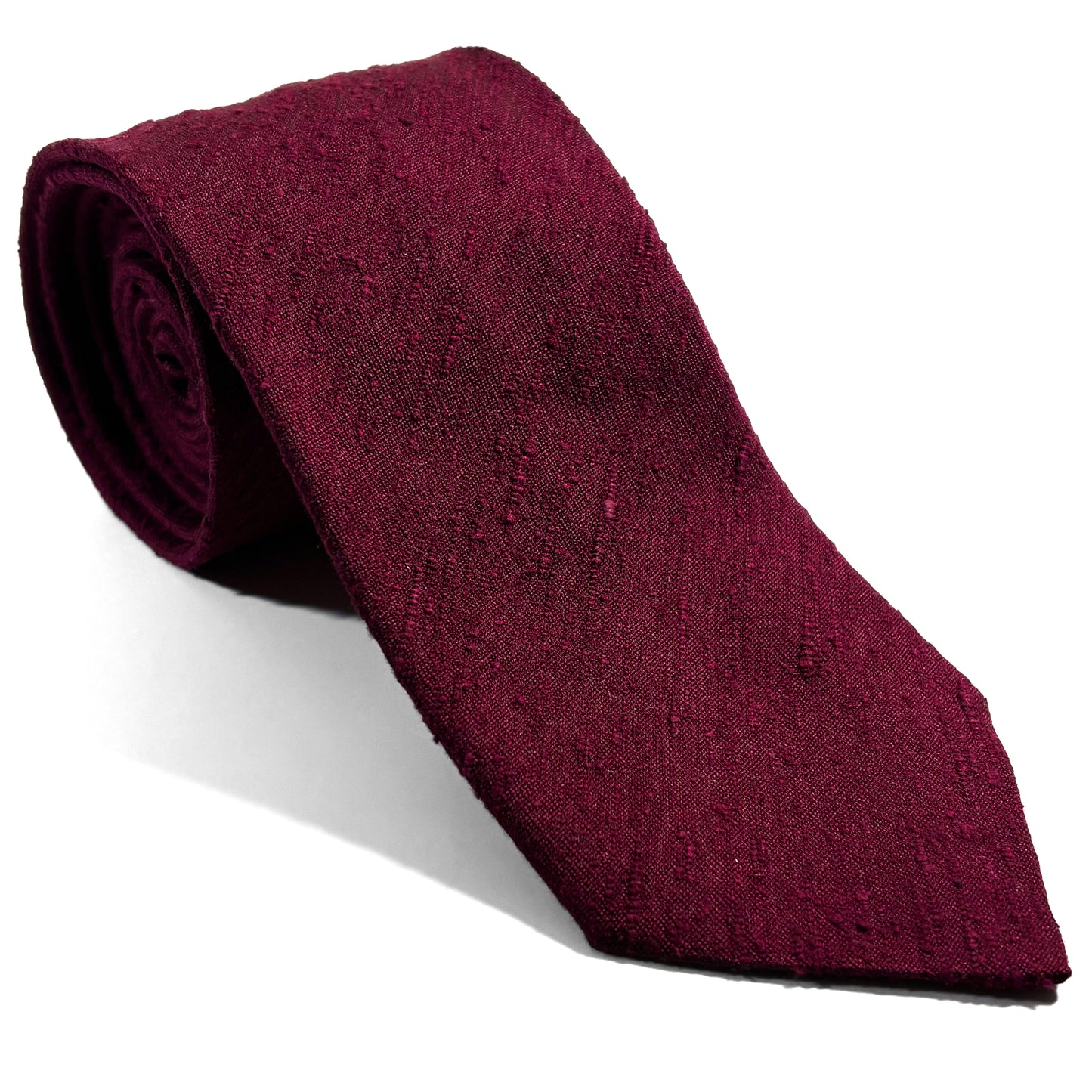 Red Silk Shantung Tie