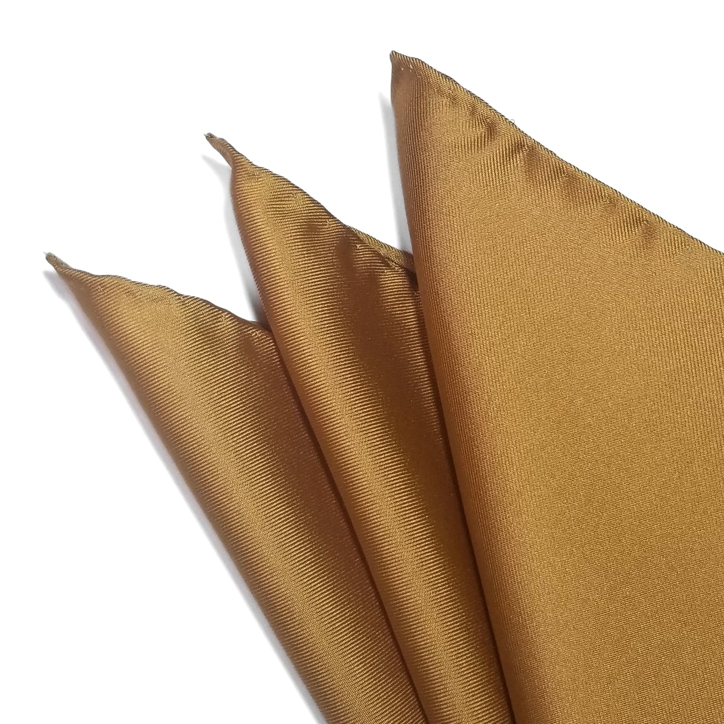 12.5" Solid Orange Silk Twill Pocket Square