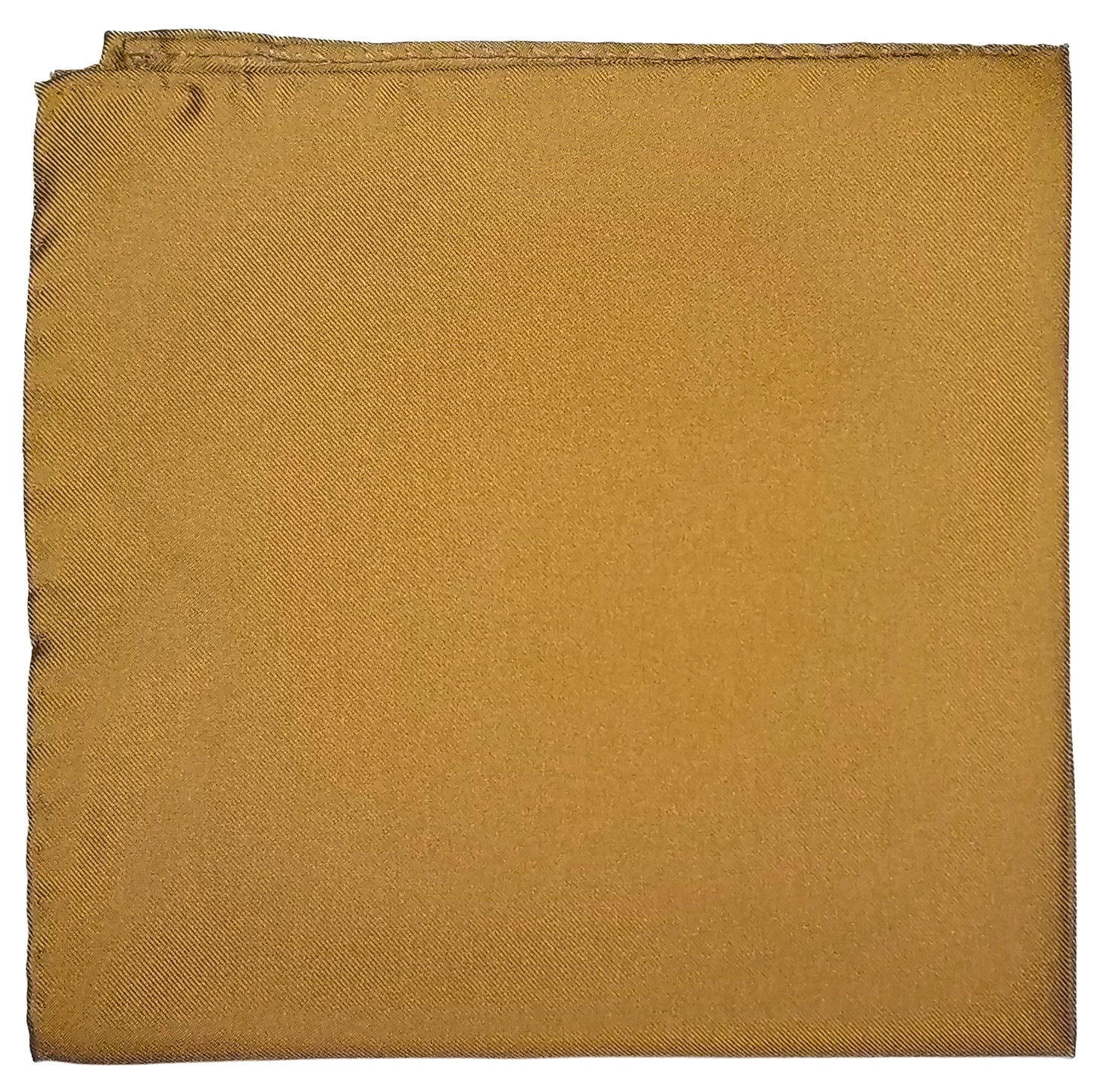 12.5" Solid Orange Silk Twill Pocket Square