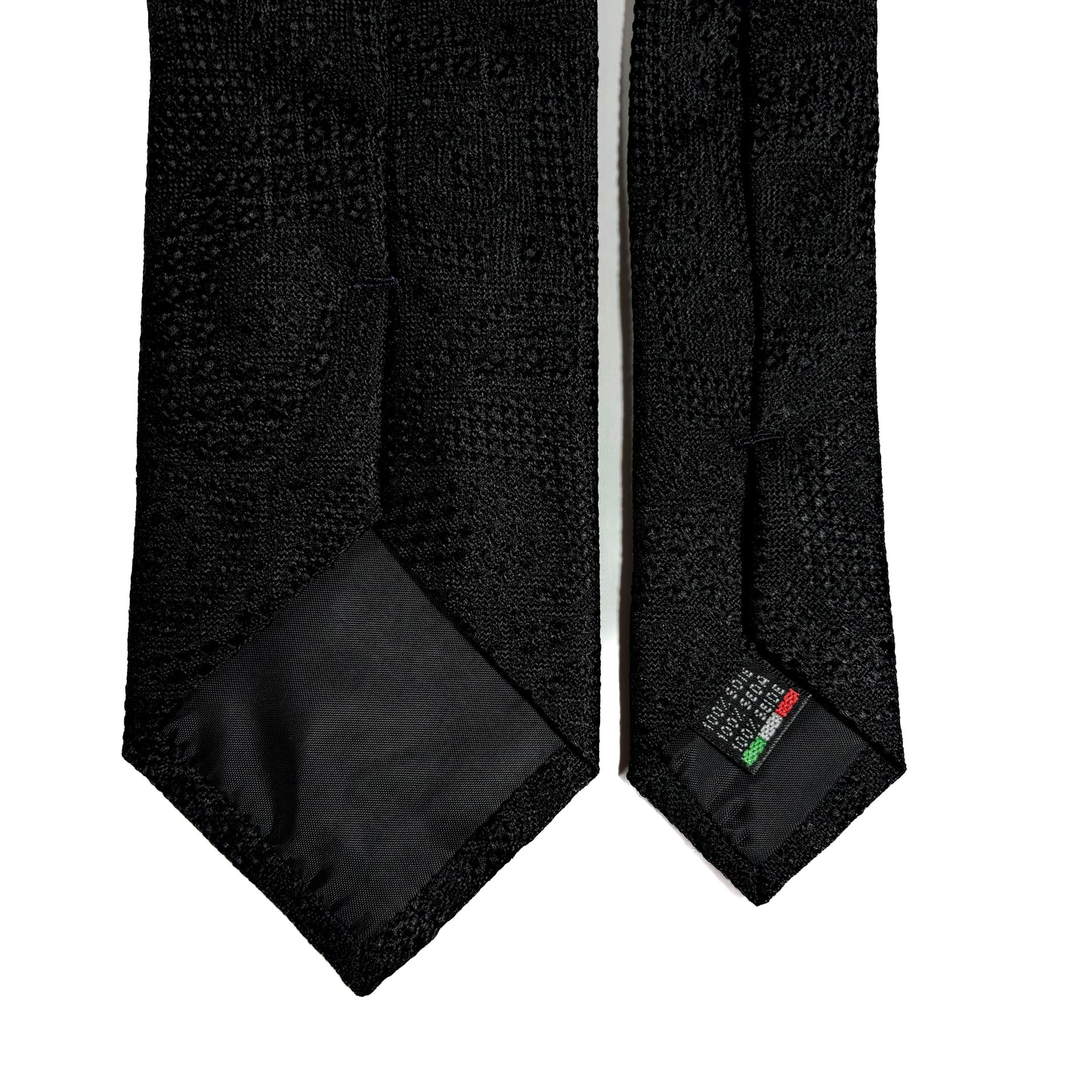 PHOENIX Black Paisley Silk Grenadine Jacquard Tie