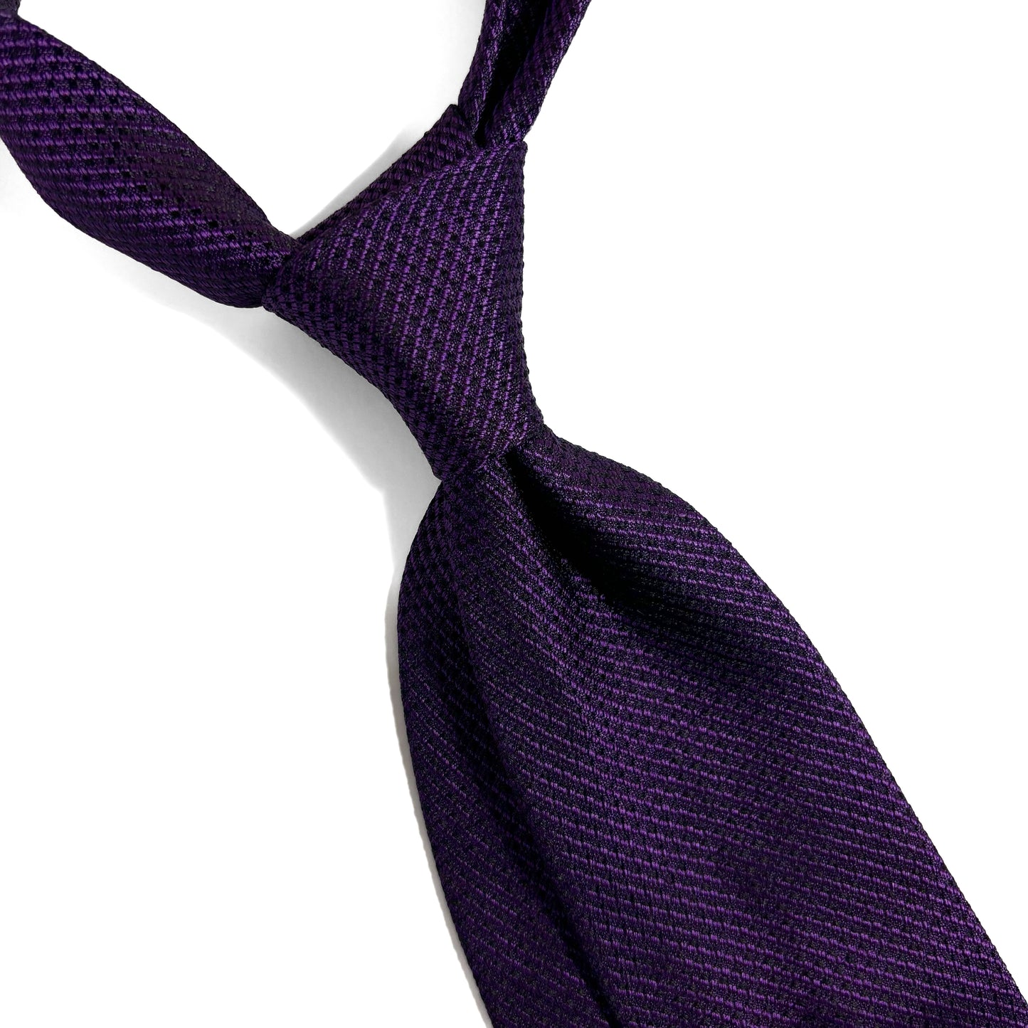Purple Streaked Silk Grenadine Tie (English Weave)