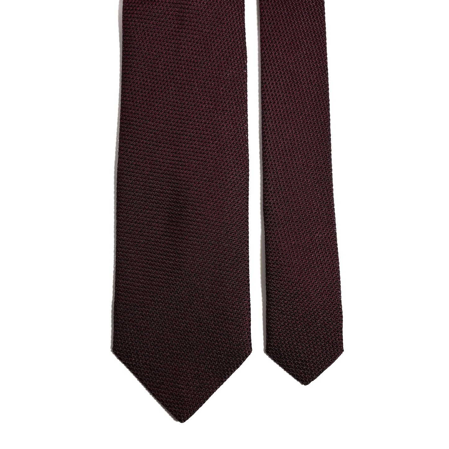 Deep Burgundy Silk Grenadine Tie (Garza Fina)