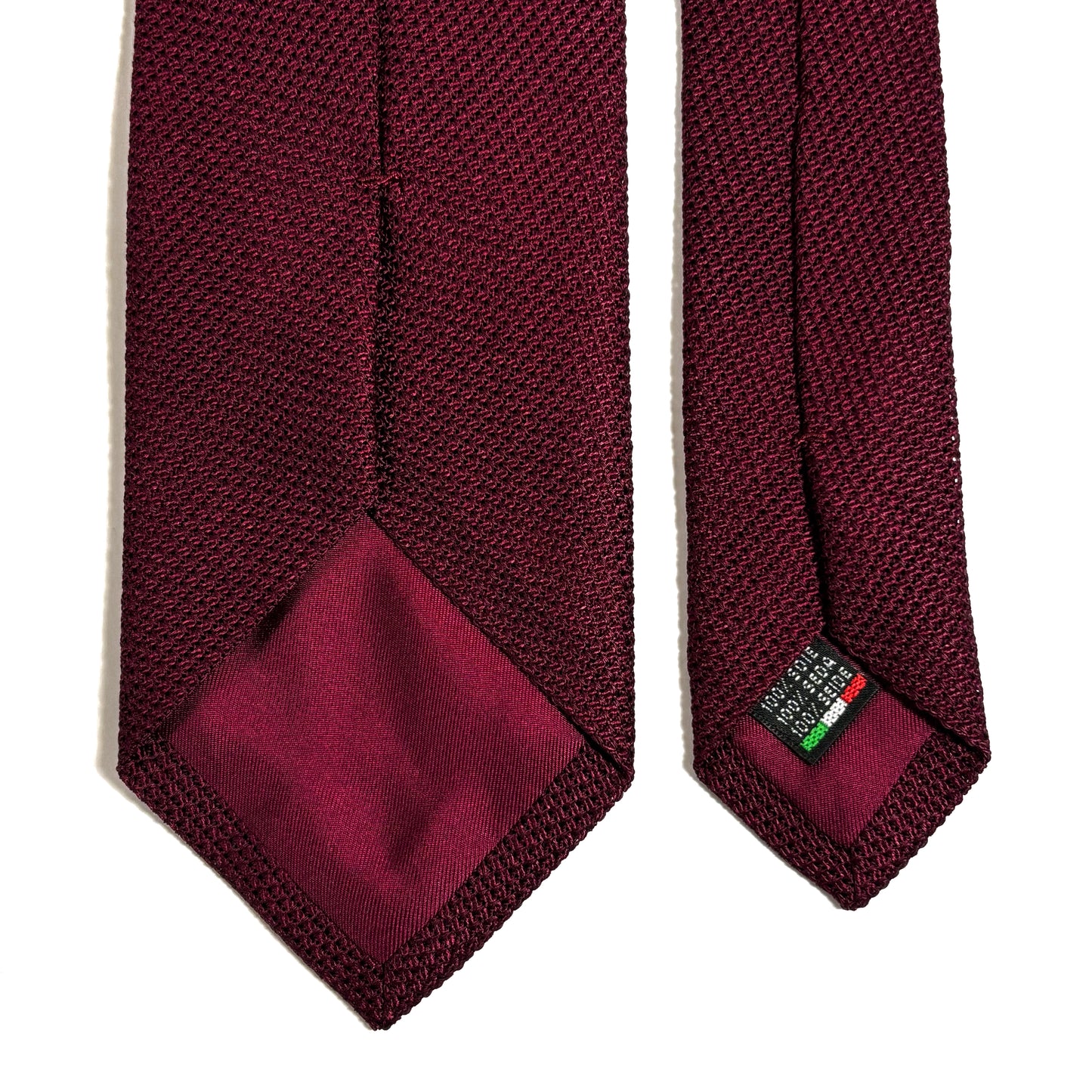 Burgundy Silk Grenadine Tie (Garza Fina)