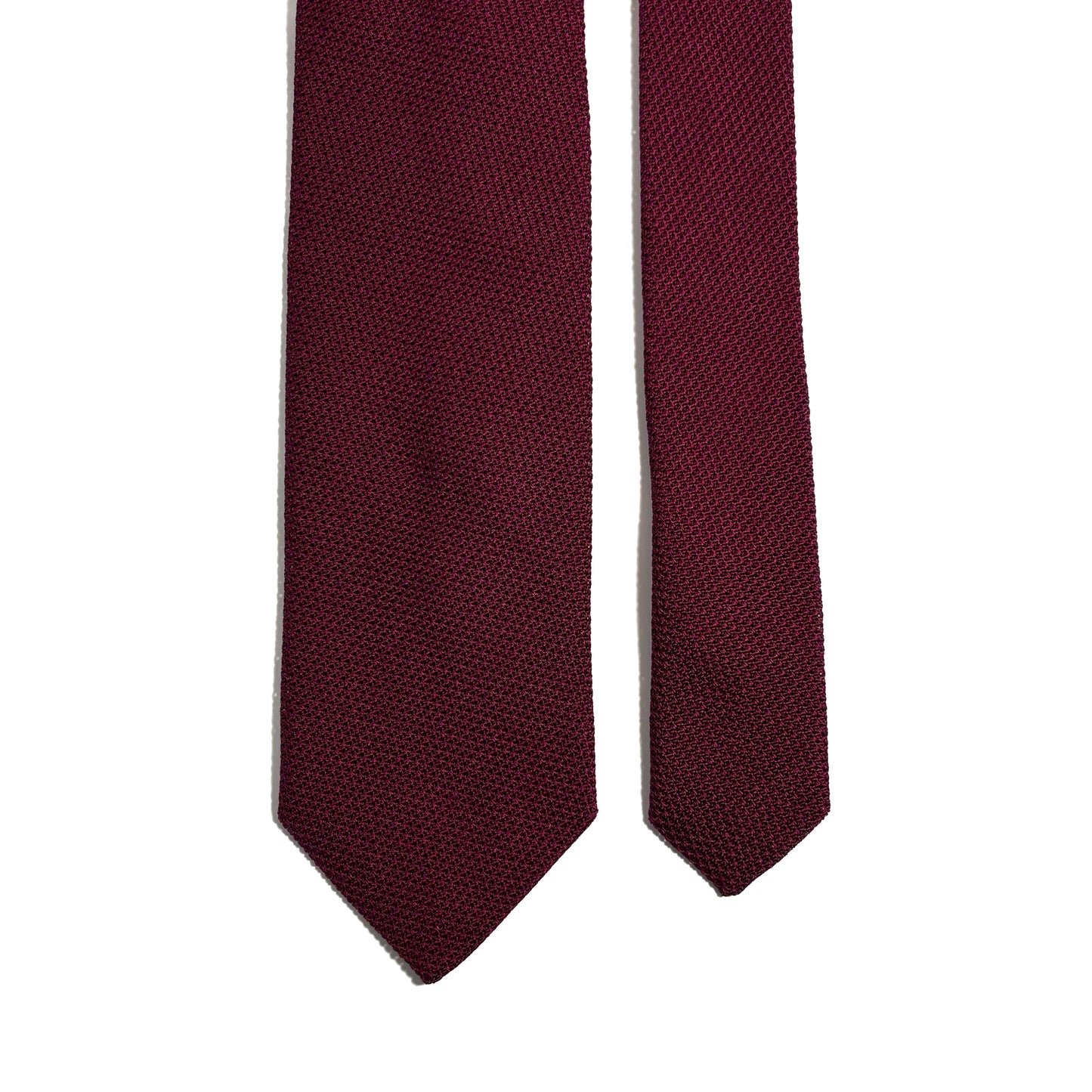 Burgundy Silk Grenadine Tie (Garza Fina)