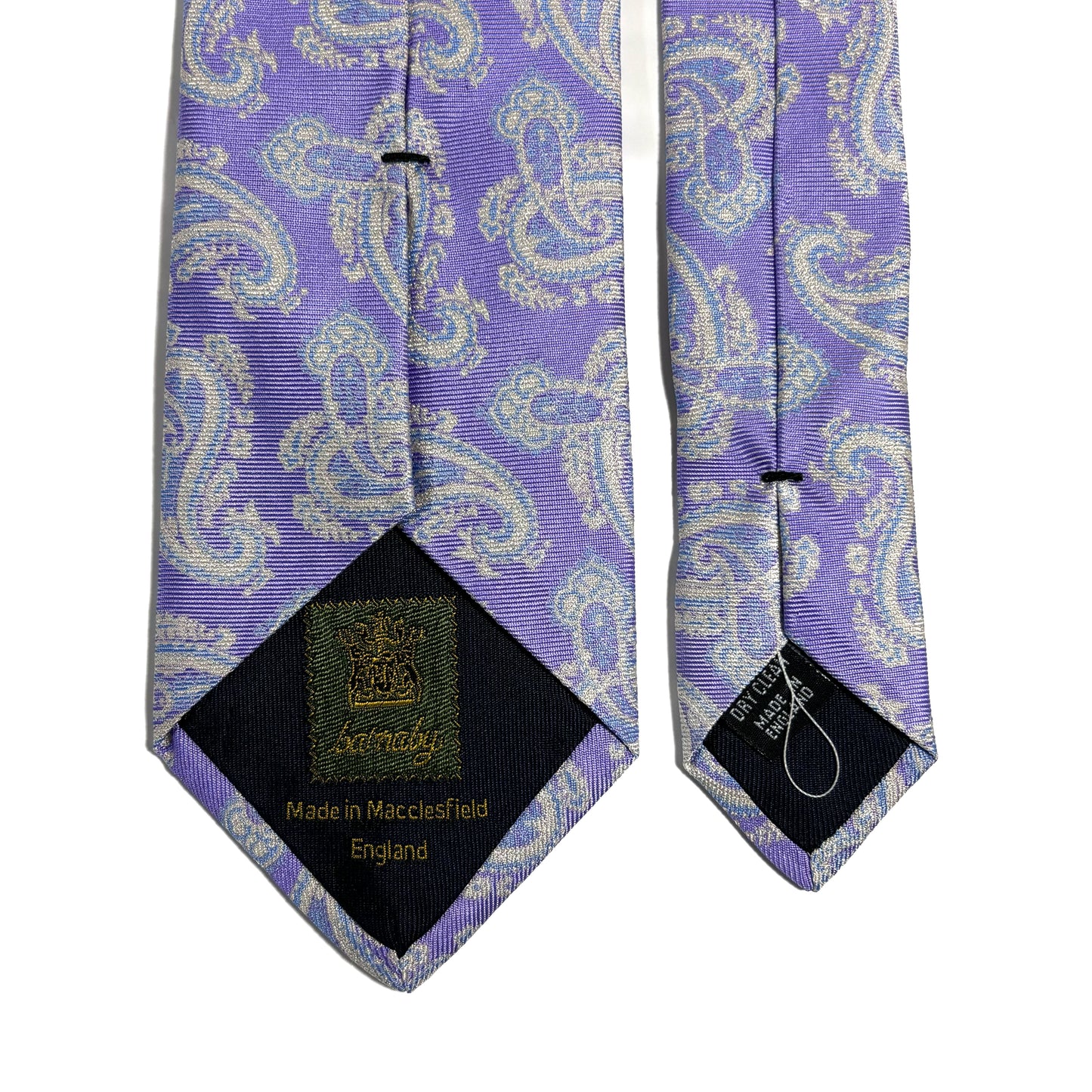 Lavender Purple Paisley Silk Jacquard Tie
