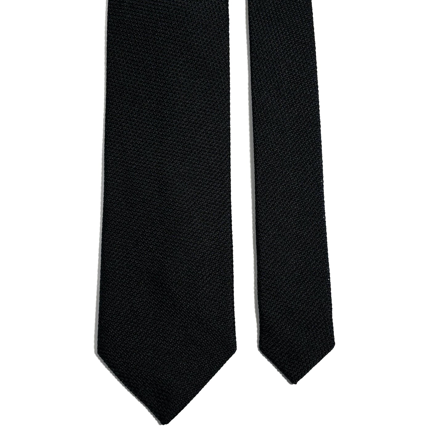Black Silk Grenadine Tie (Garza Fina)