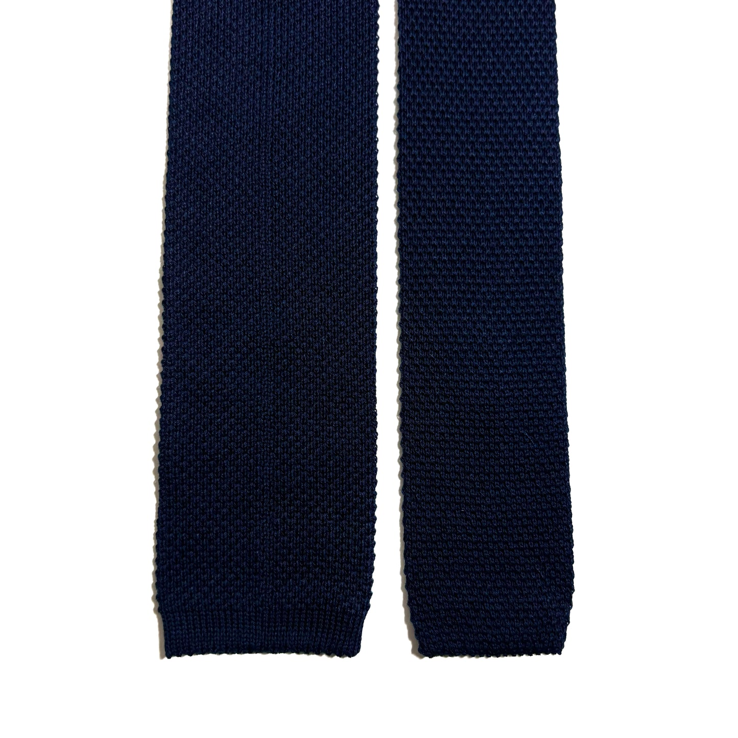 Fine Navy Blue Wool Knitted Tie