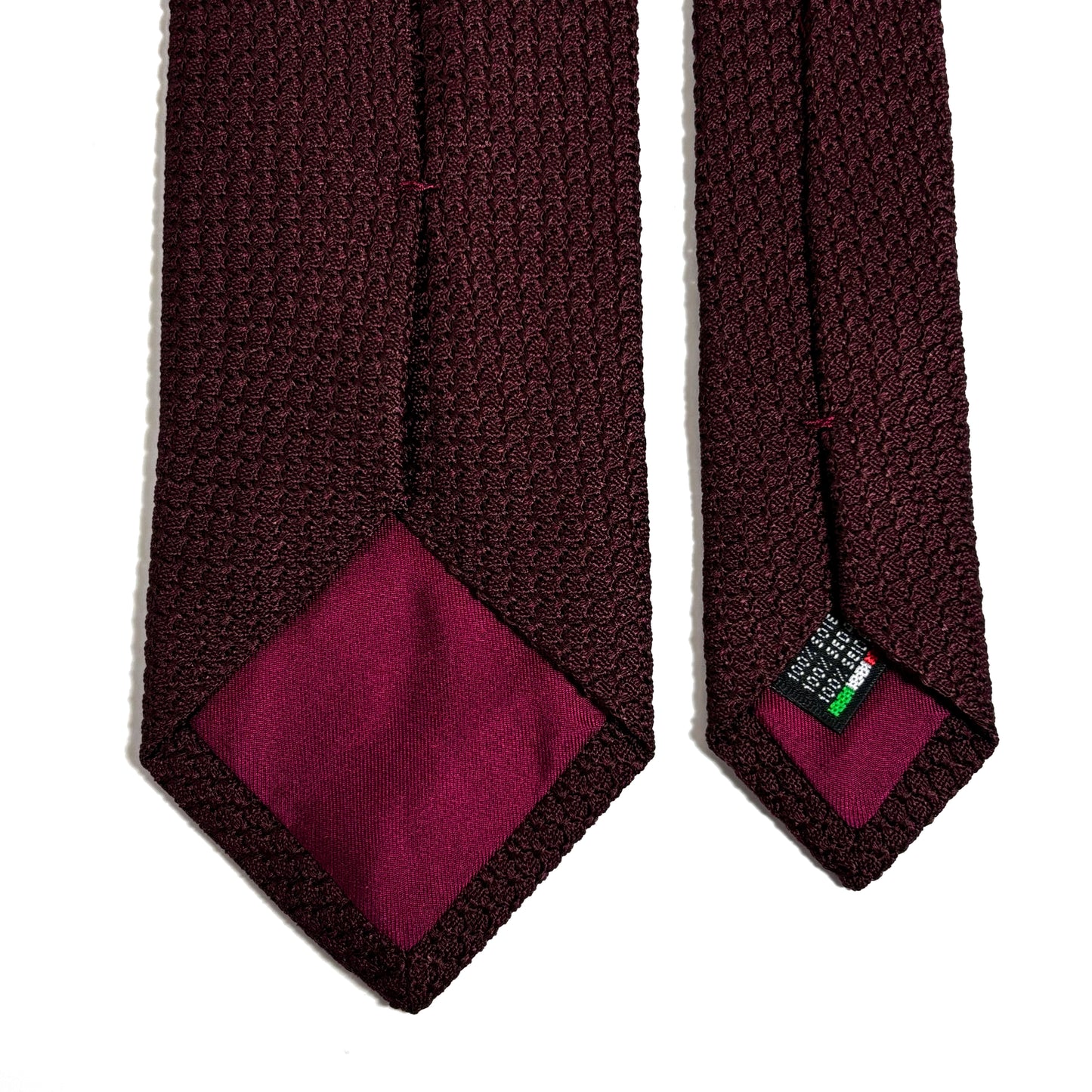 Burgundy Silk Grenadine Tie (Garza Grossa)