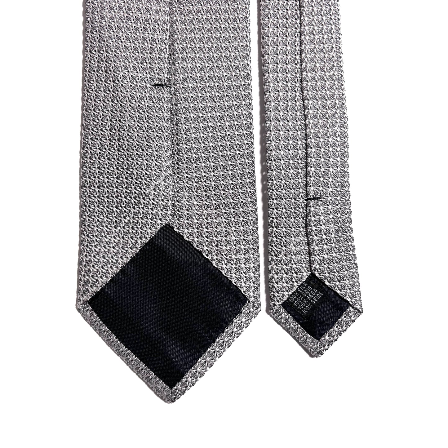 Silver Silk Grenadine Tie (Garza Grossa)