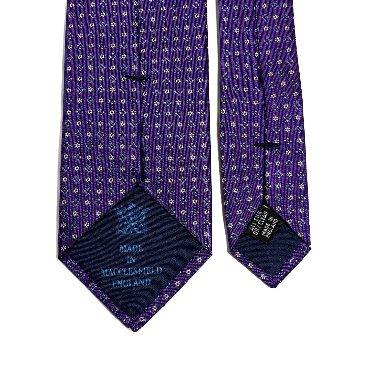 Purple Floral Silk Jacquard Tie