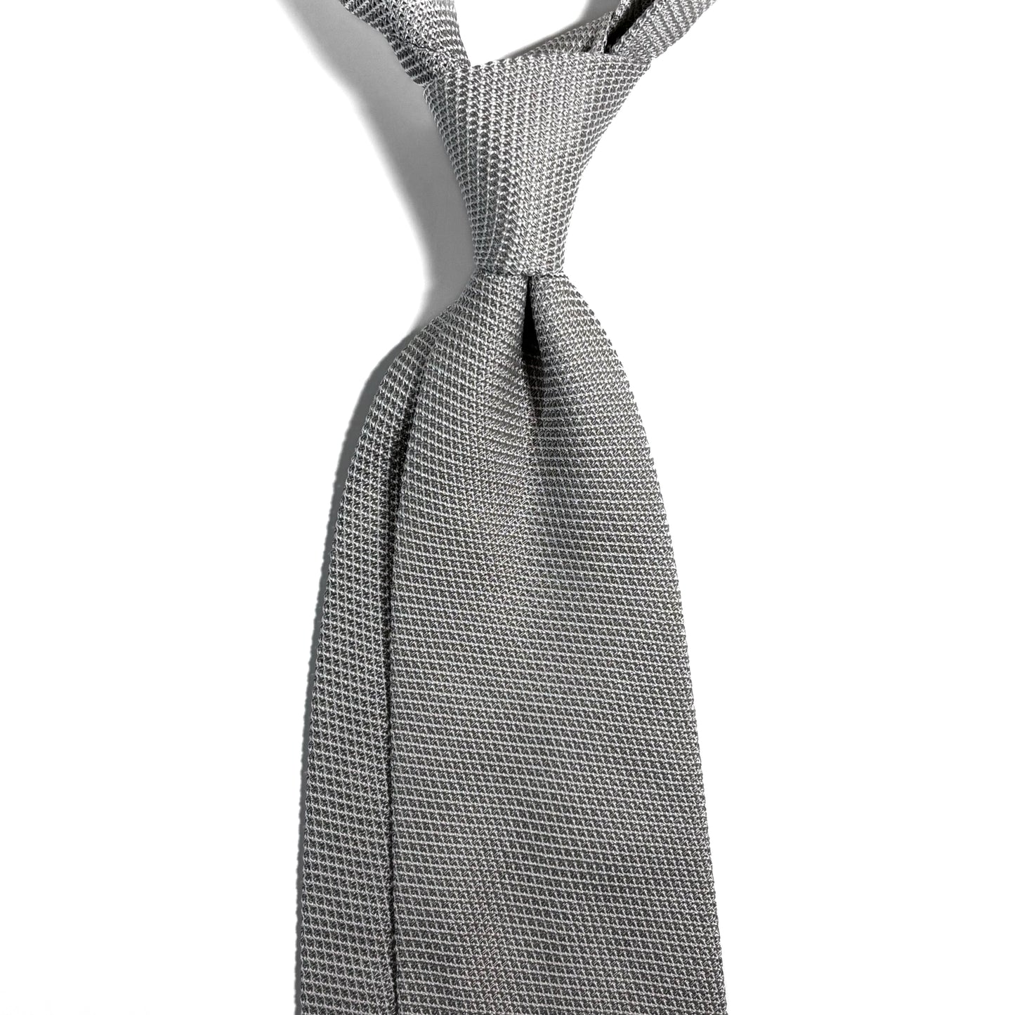 Silver Silk Grenadine Tie (Garza Fina)