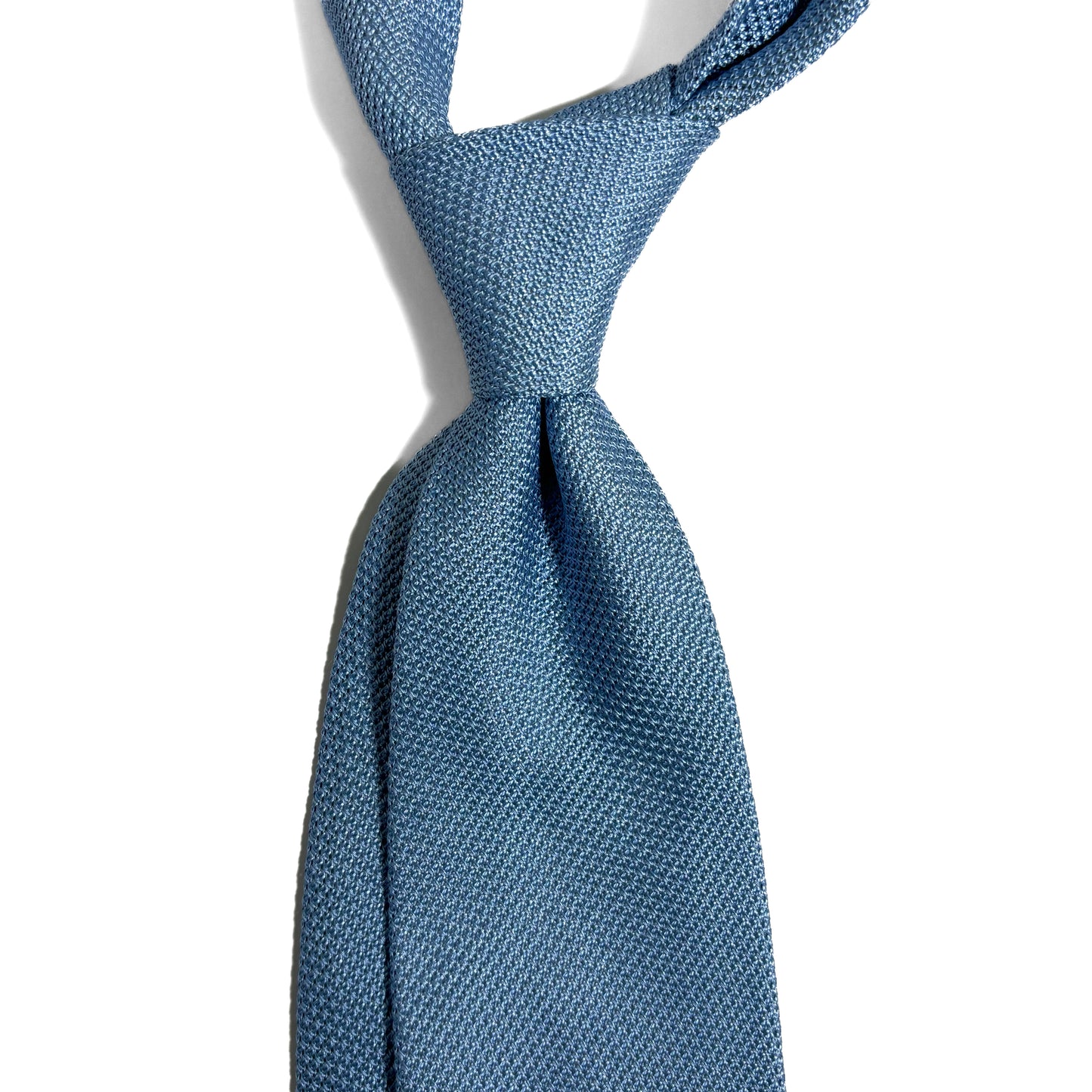 Light Blue Silk Grenadine Tie (Garza Fina)