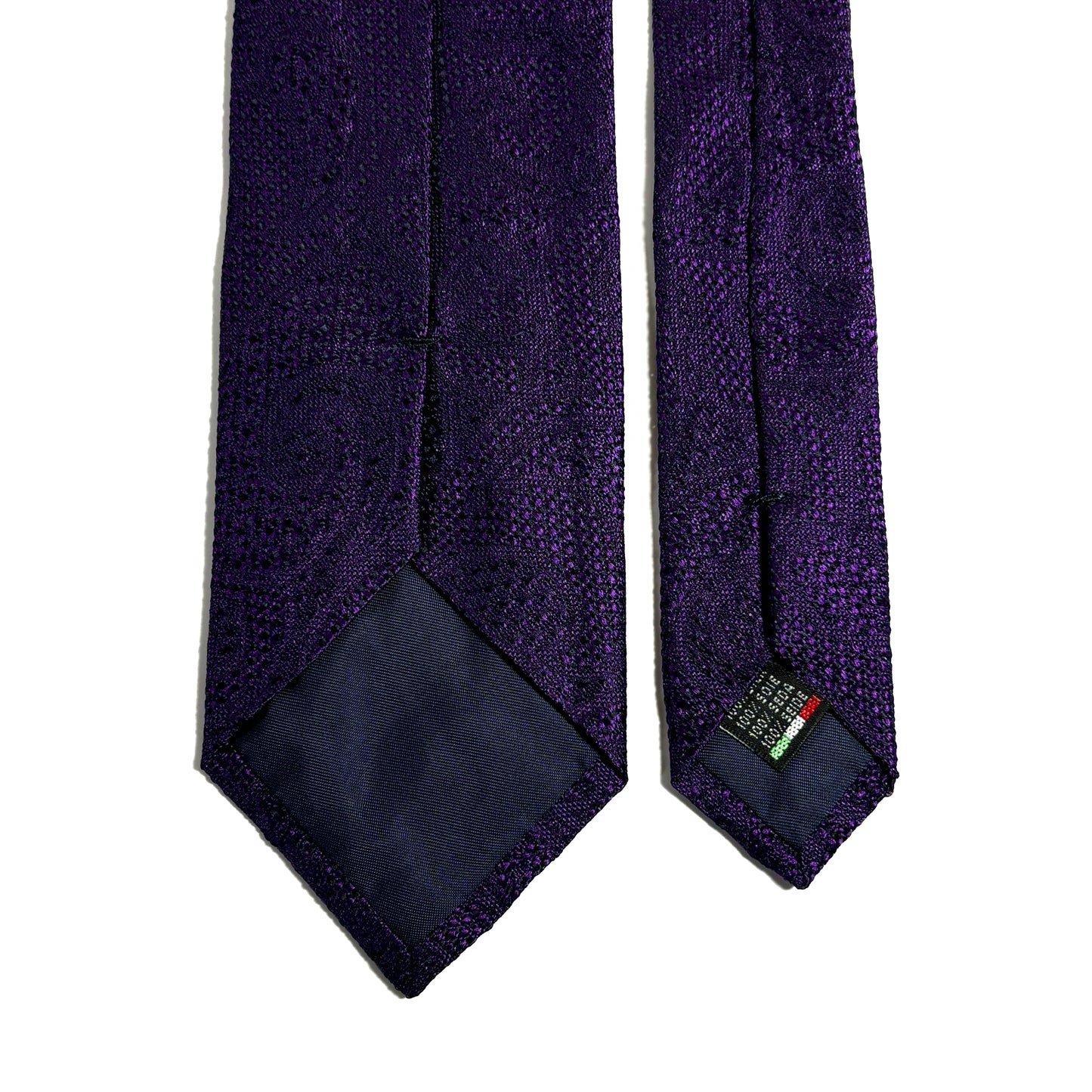 PHOENIX Purple Paisley Silk Grenadine Jacquard Tie