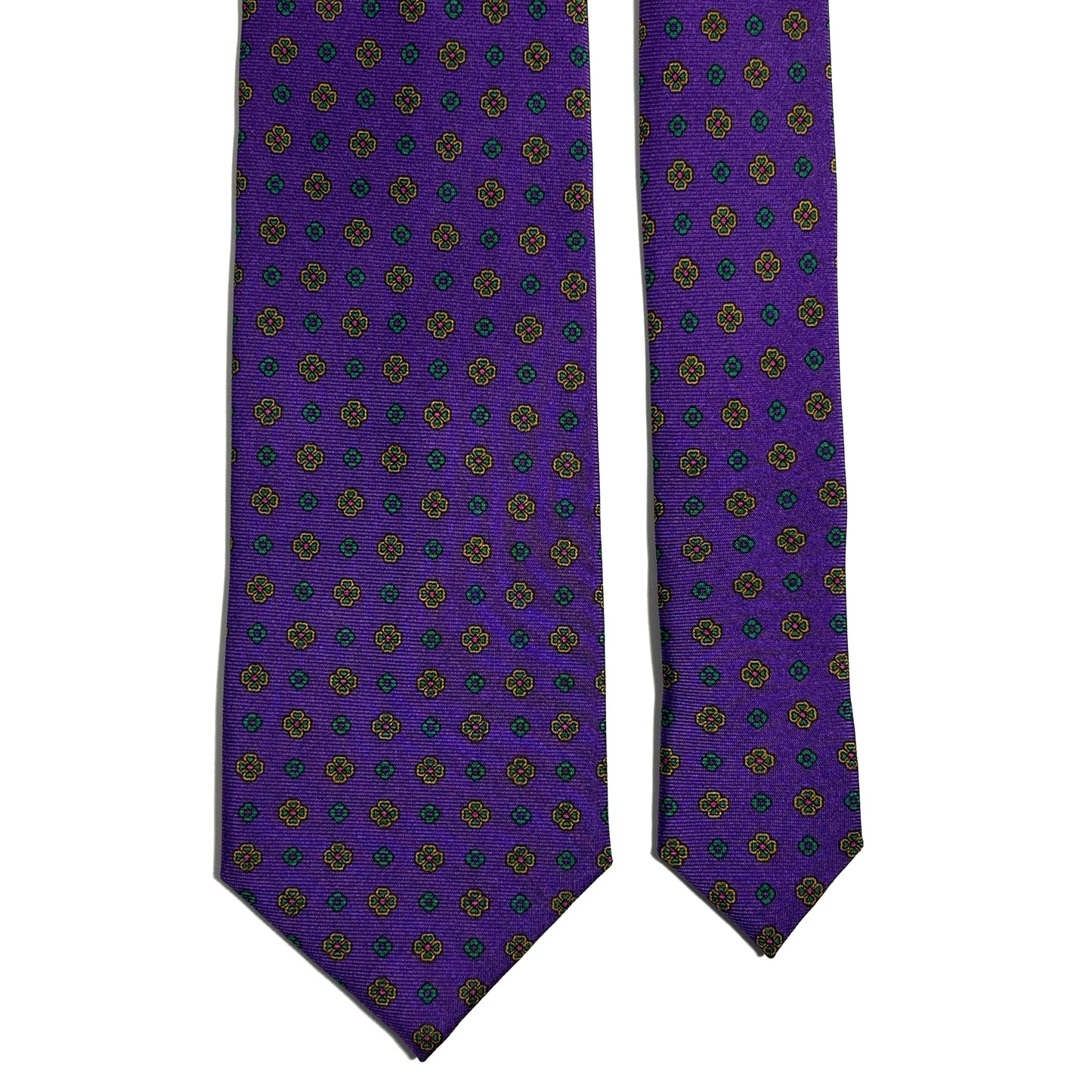 Purple Floral Silk Tie