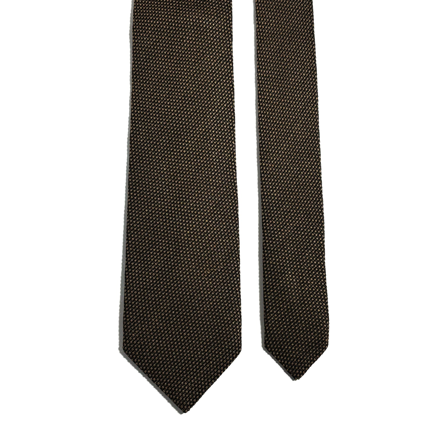 Golden Brown Silk Grenadine Tie (Garza Fina)