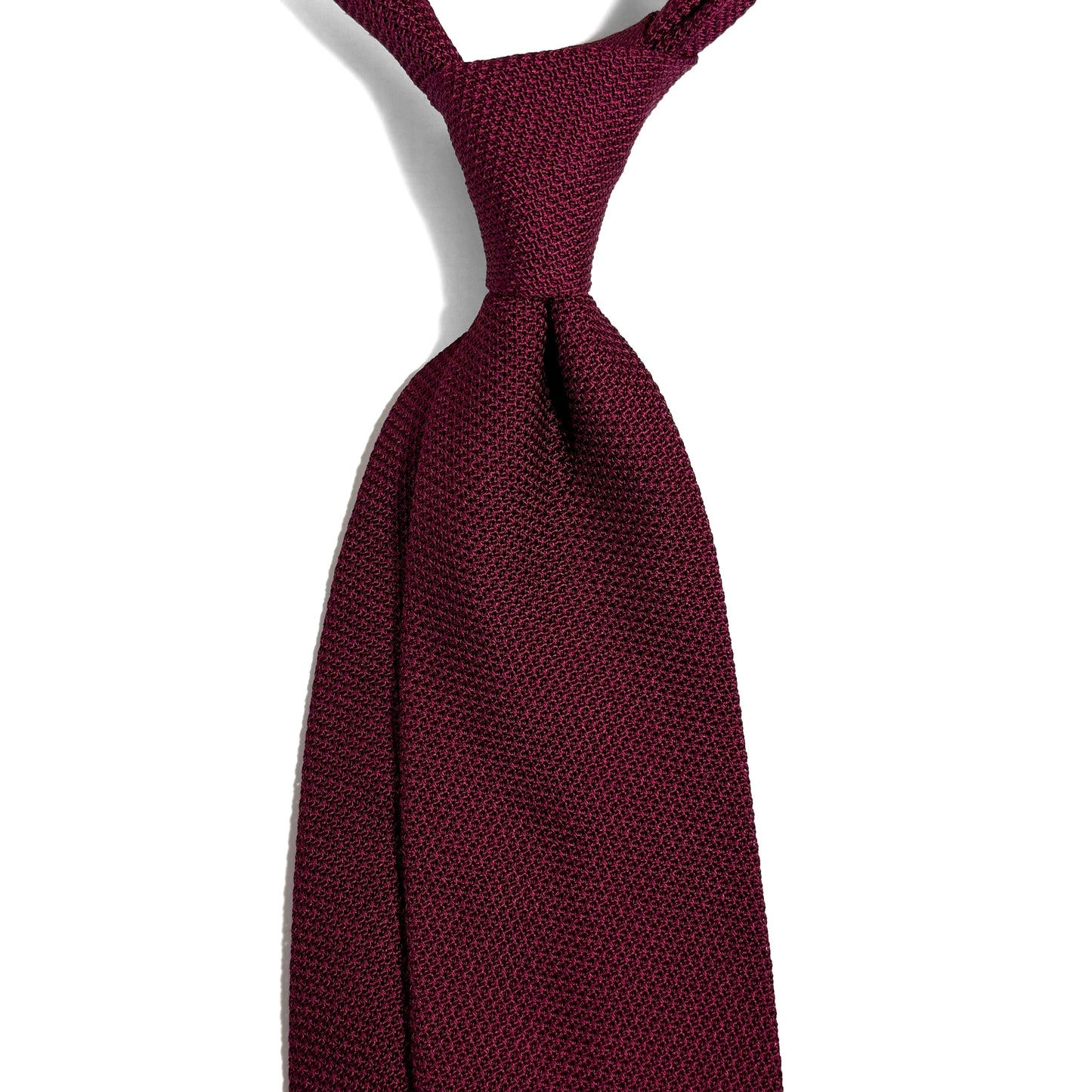 Burgundy Silk Grenadine Tie (Garza Fina)