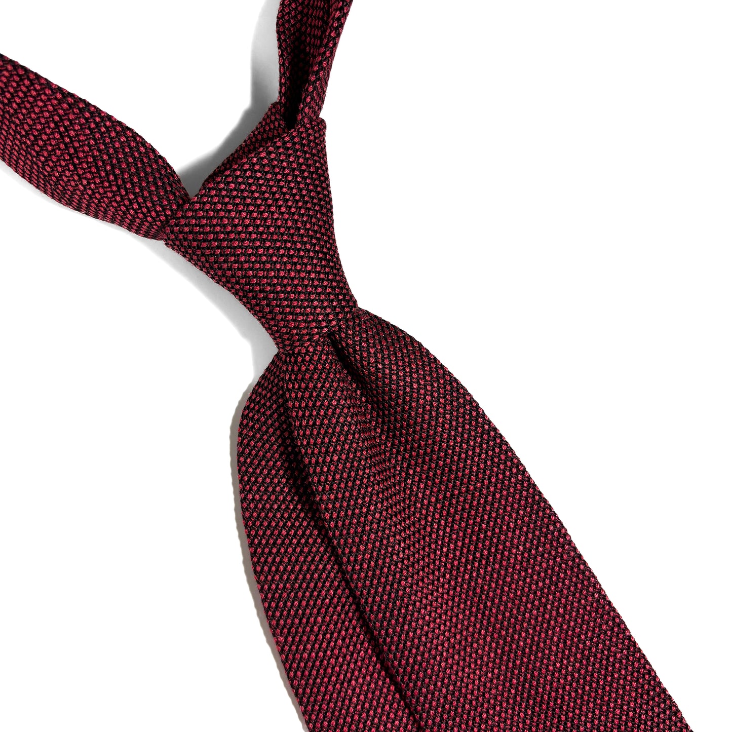Brick Red Silk Grenadine Tie (Garza Fina)