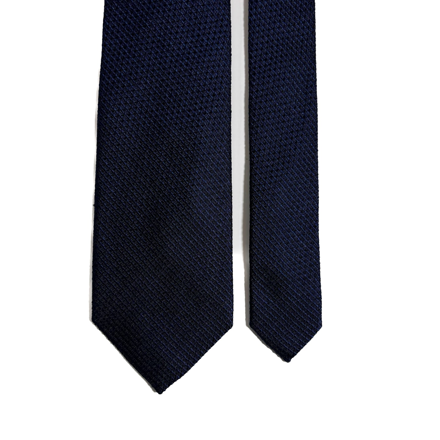 Navy Blue Silk Grenadine Tie (English Weave)