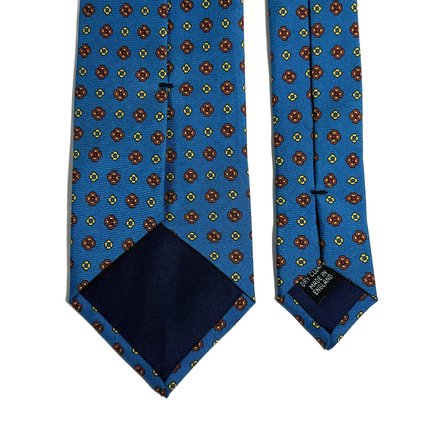 Aqua Blue Floral Silk Tie