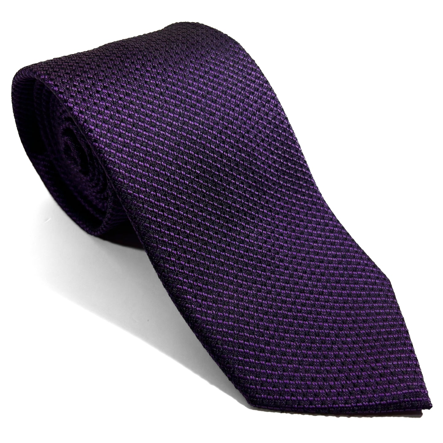 Purple Streaked Silk Grenadine Tie (English Weave)
