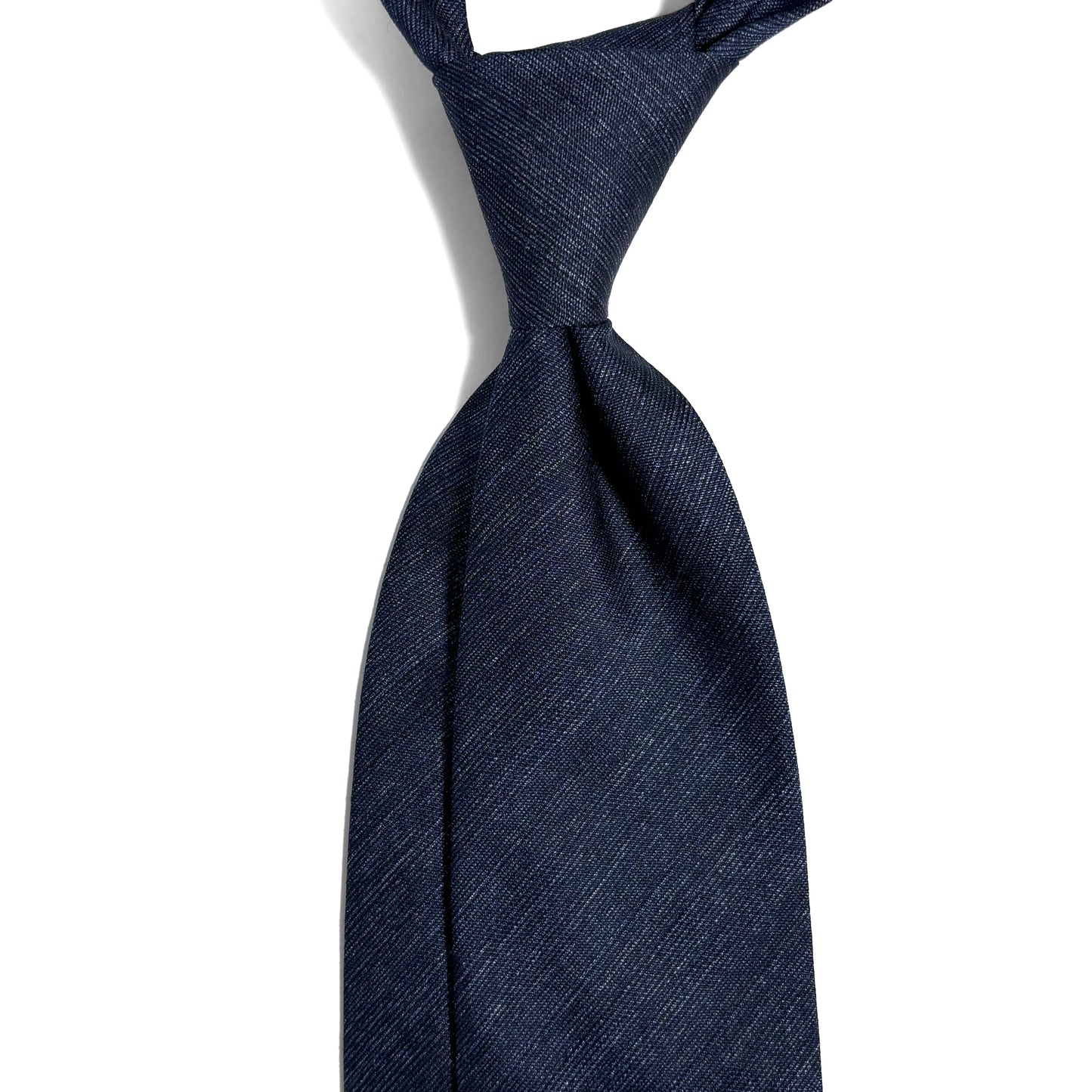 Heather Blue Solid Silk Jacquard Tie