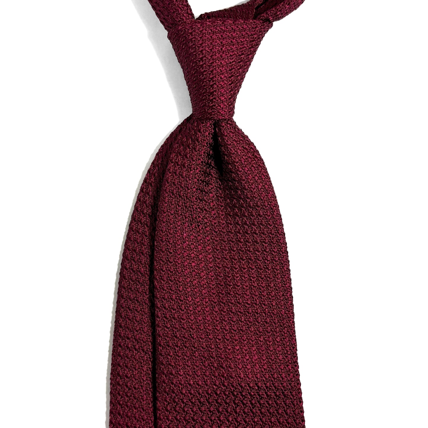 Maroon Silk Grenadine Tie (Garza Grossa)