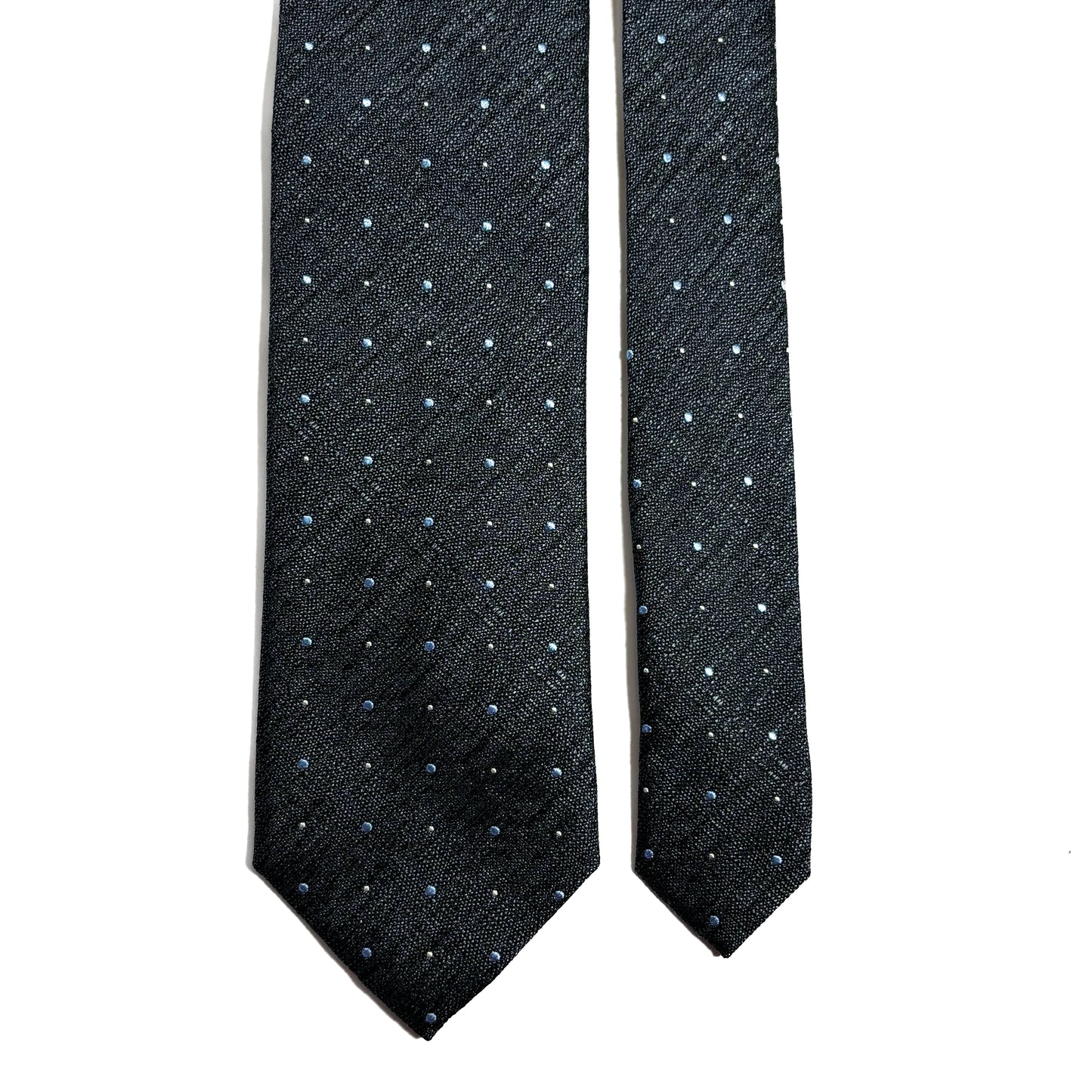 Heather Gray Polka Dot Silk Jacquard Tie