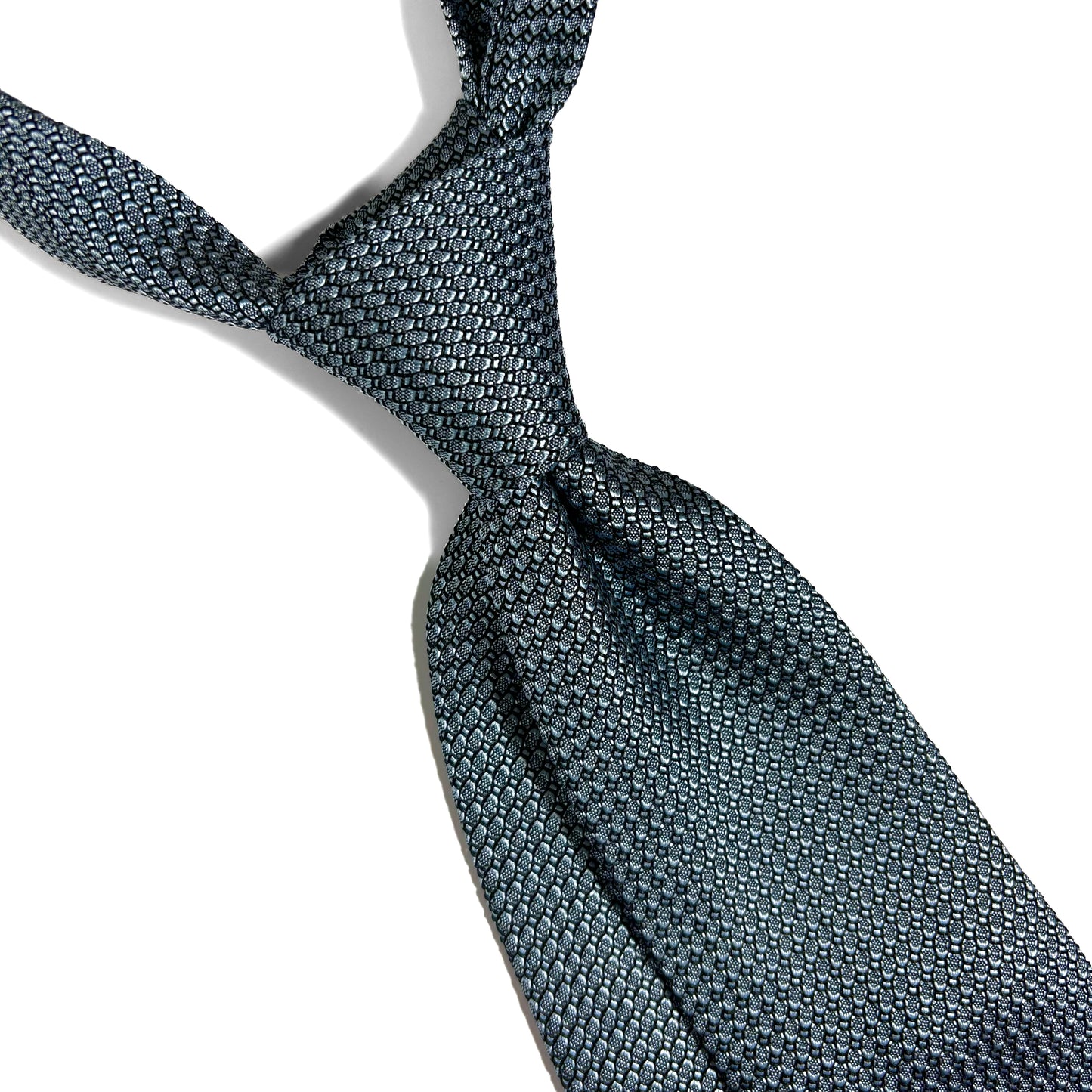 Ice Blue Silk Grenadine Tie (Garza Grossa)