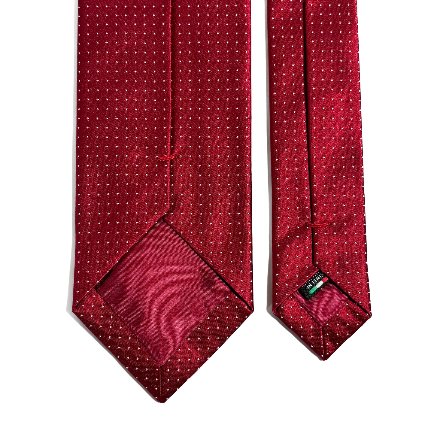 Red Polka Dot Silk Jacquard Tie