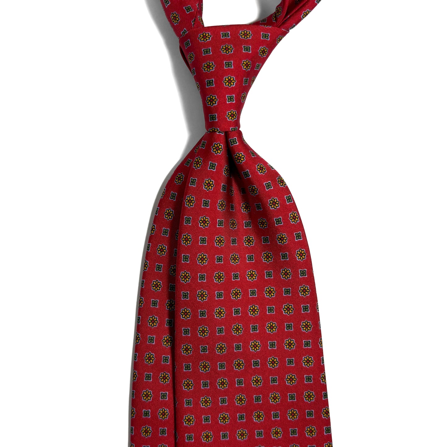 Red Floral Silk Tie