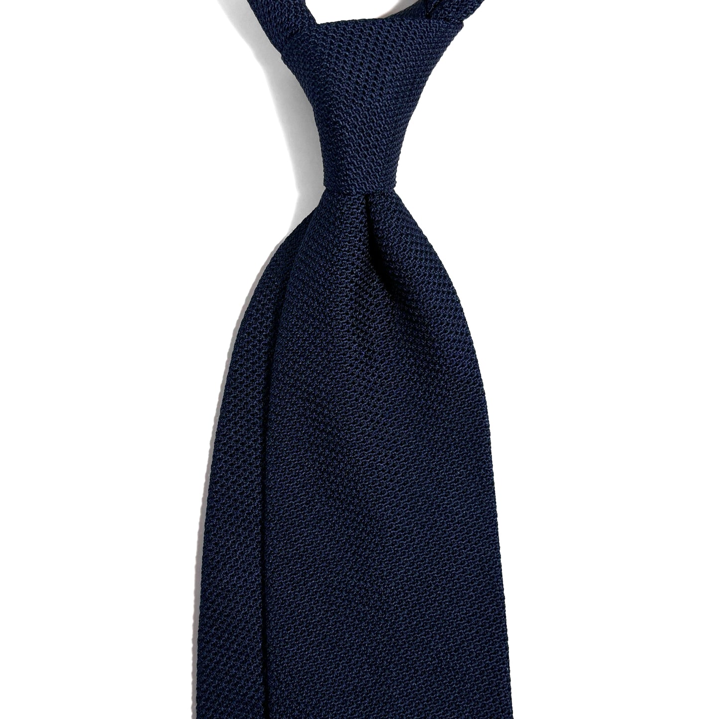 Navy Blue Silk Grenadine Tie (Garza Fina)