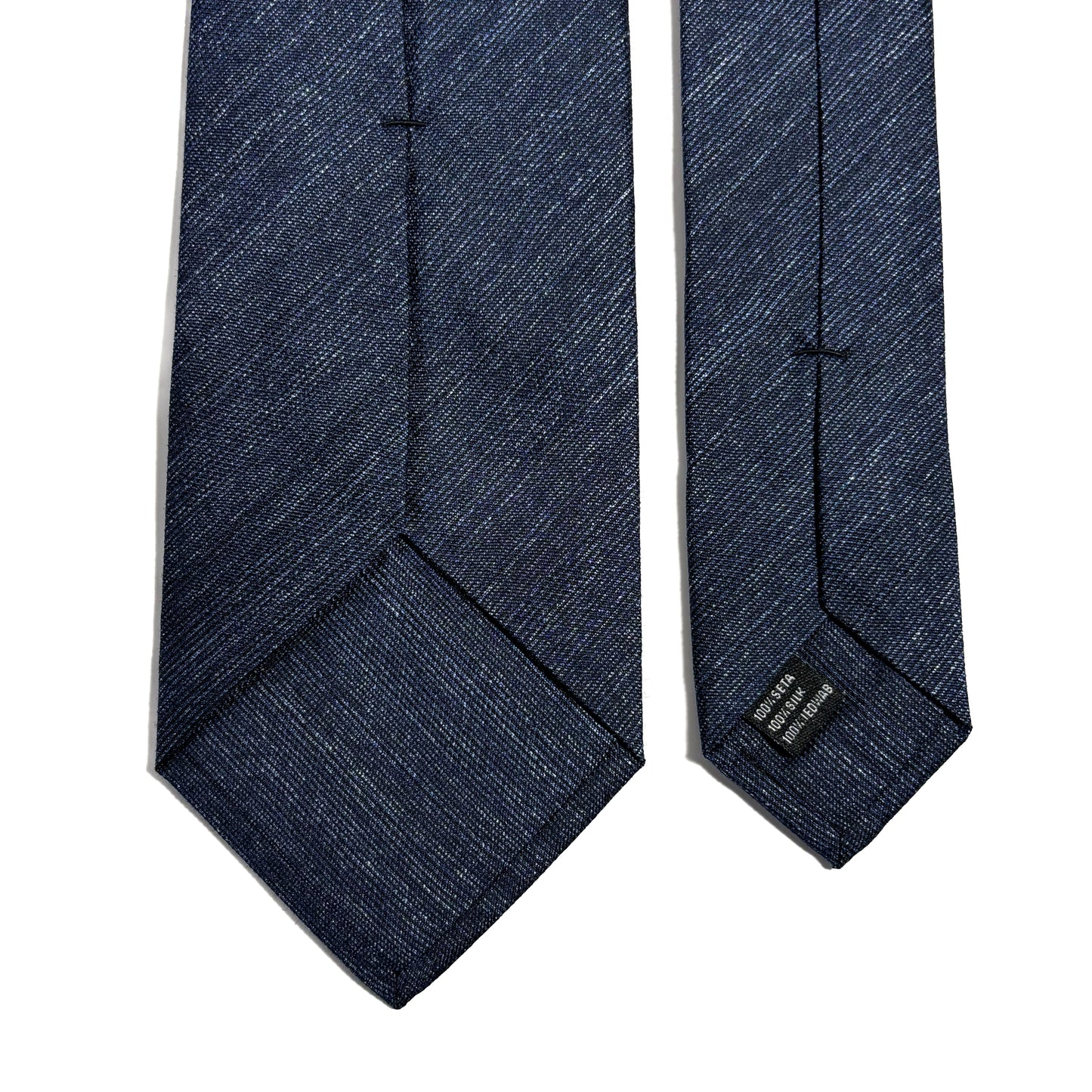 Heather Blue Solid Silk Jacquard Tie
