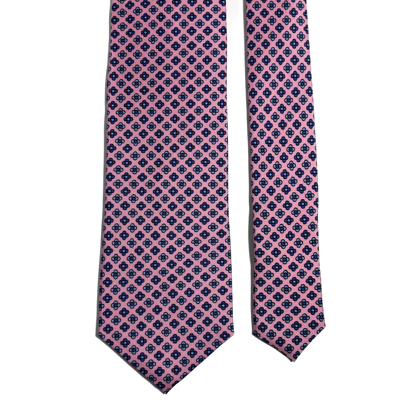 Light Pink Small Floral Silk Tie