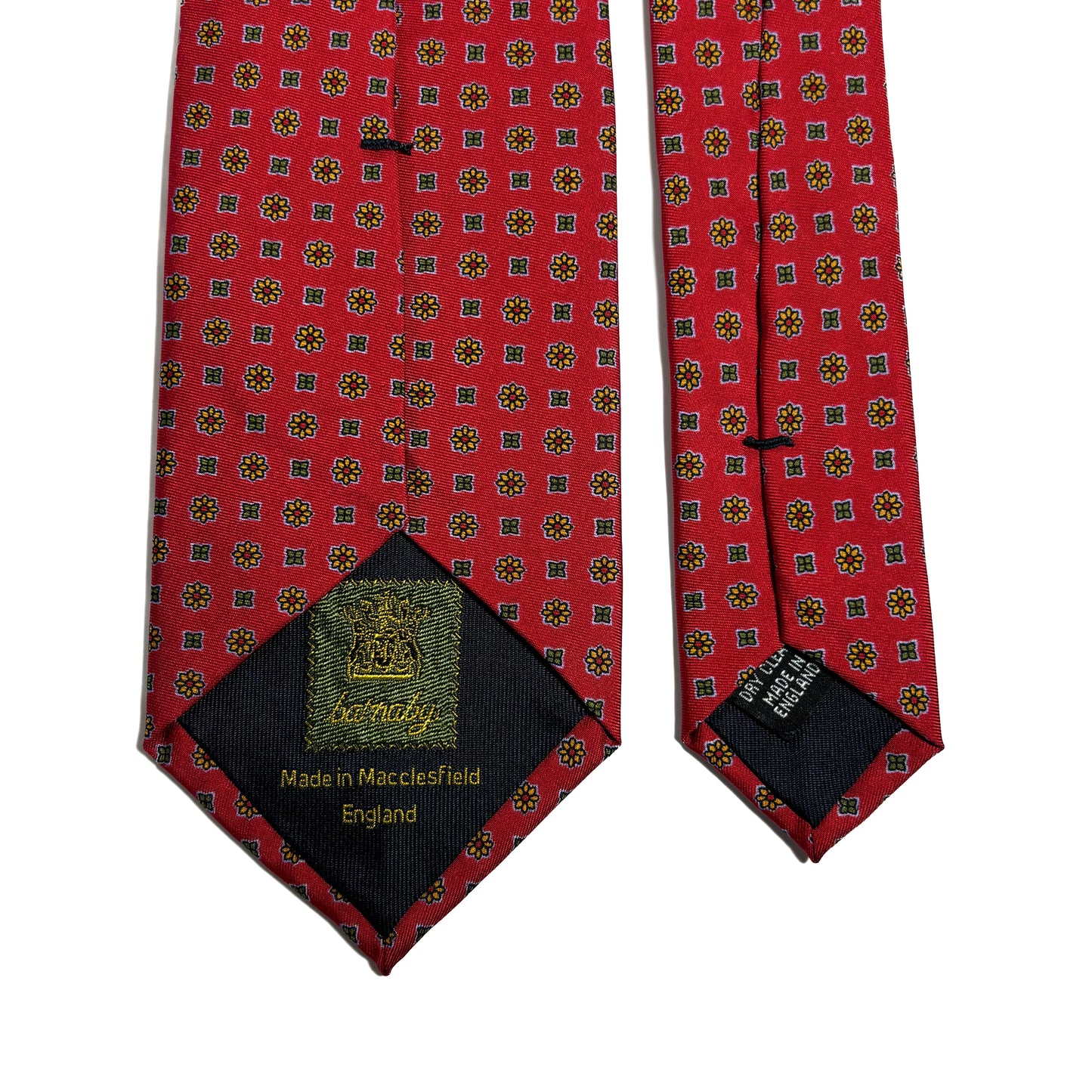 Red Floral Silk Tie