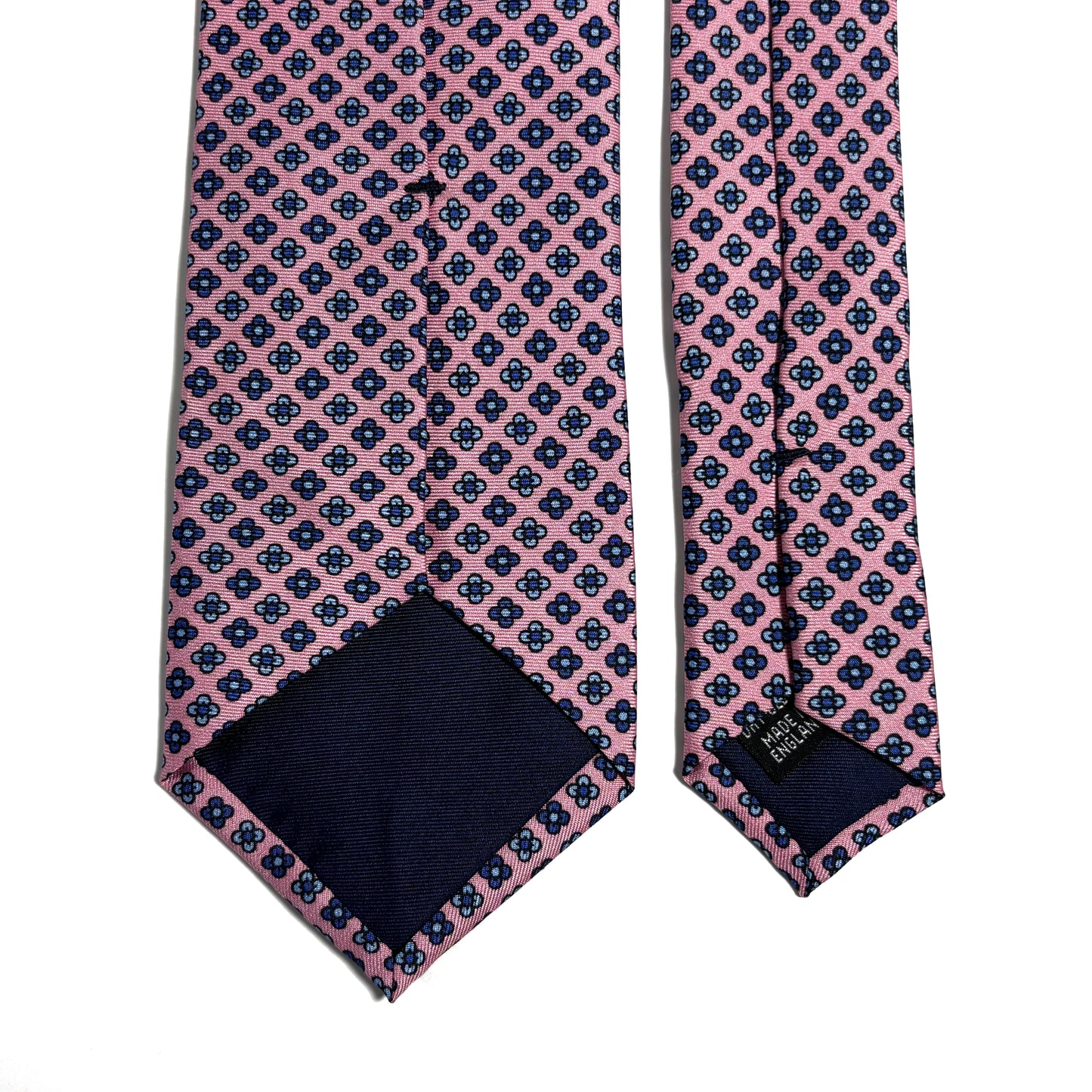 Light Pink Small Floral Silk Tie