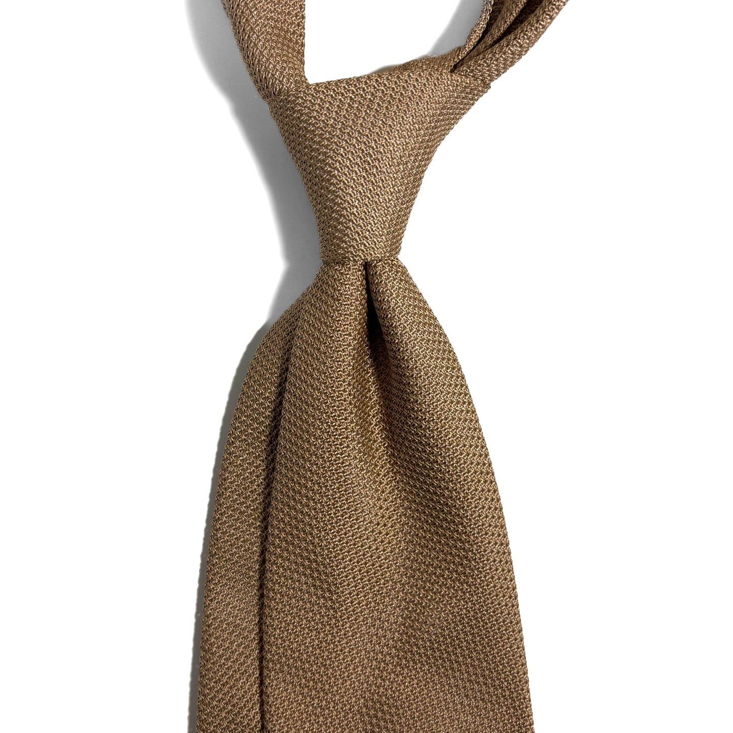 Beige Silk Grenadine Tie (Garza Fina)