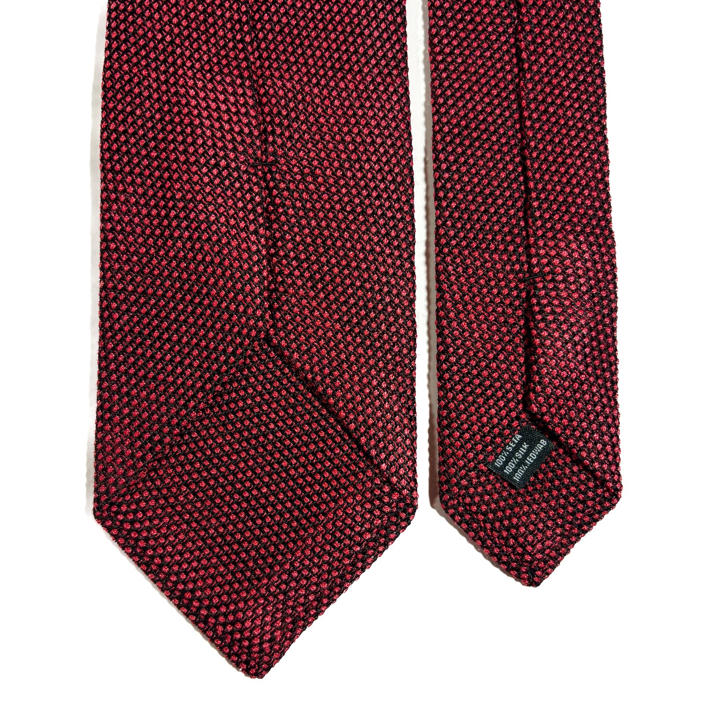 Brick Red Silk Grenadine Tie (Garza Fina)