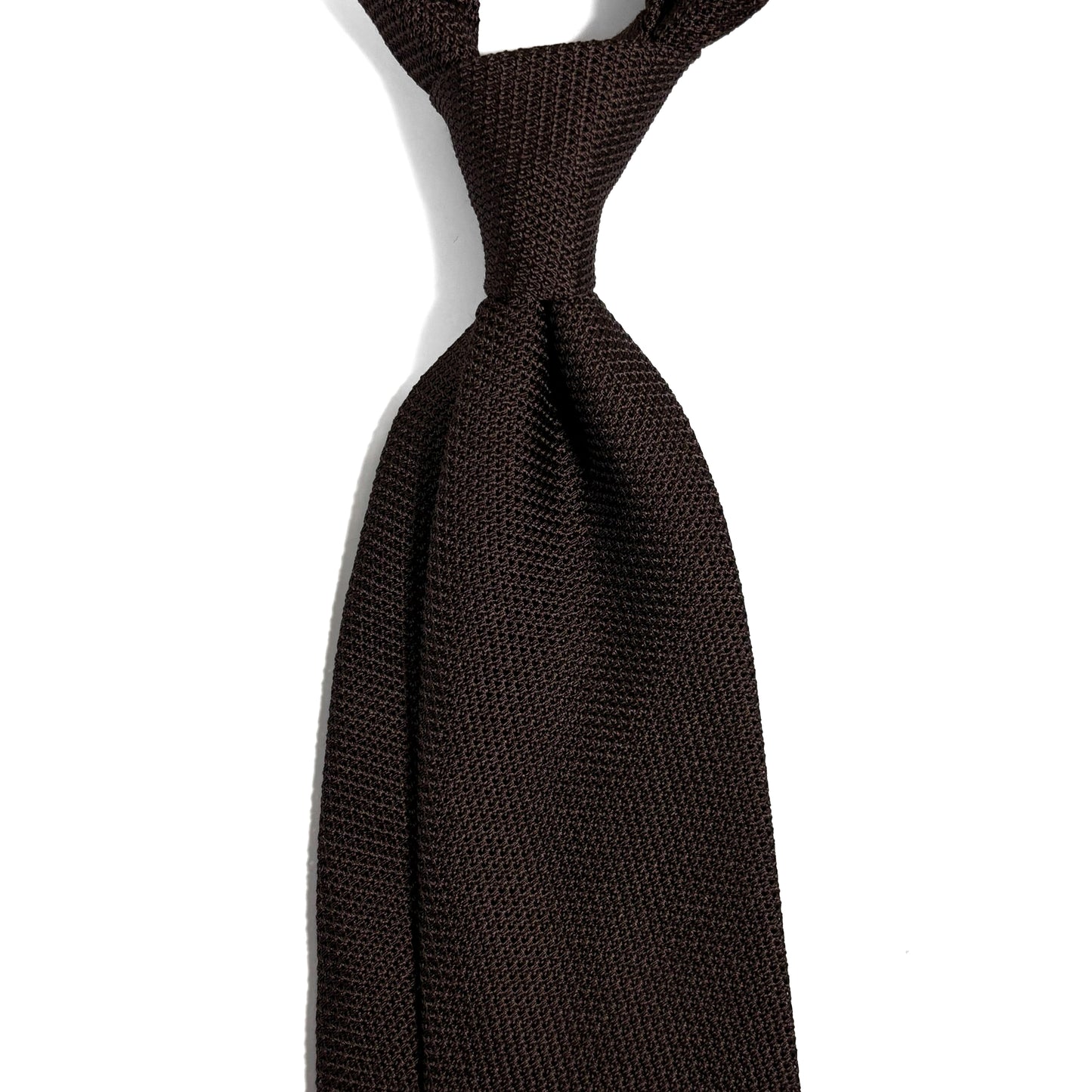 Brown Silk Grenadine Tie (Garza Fina)